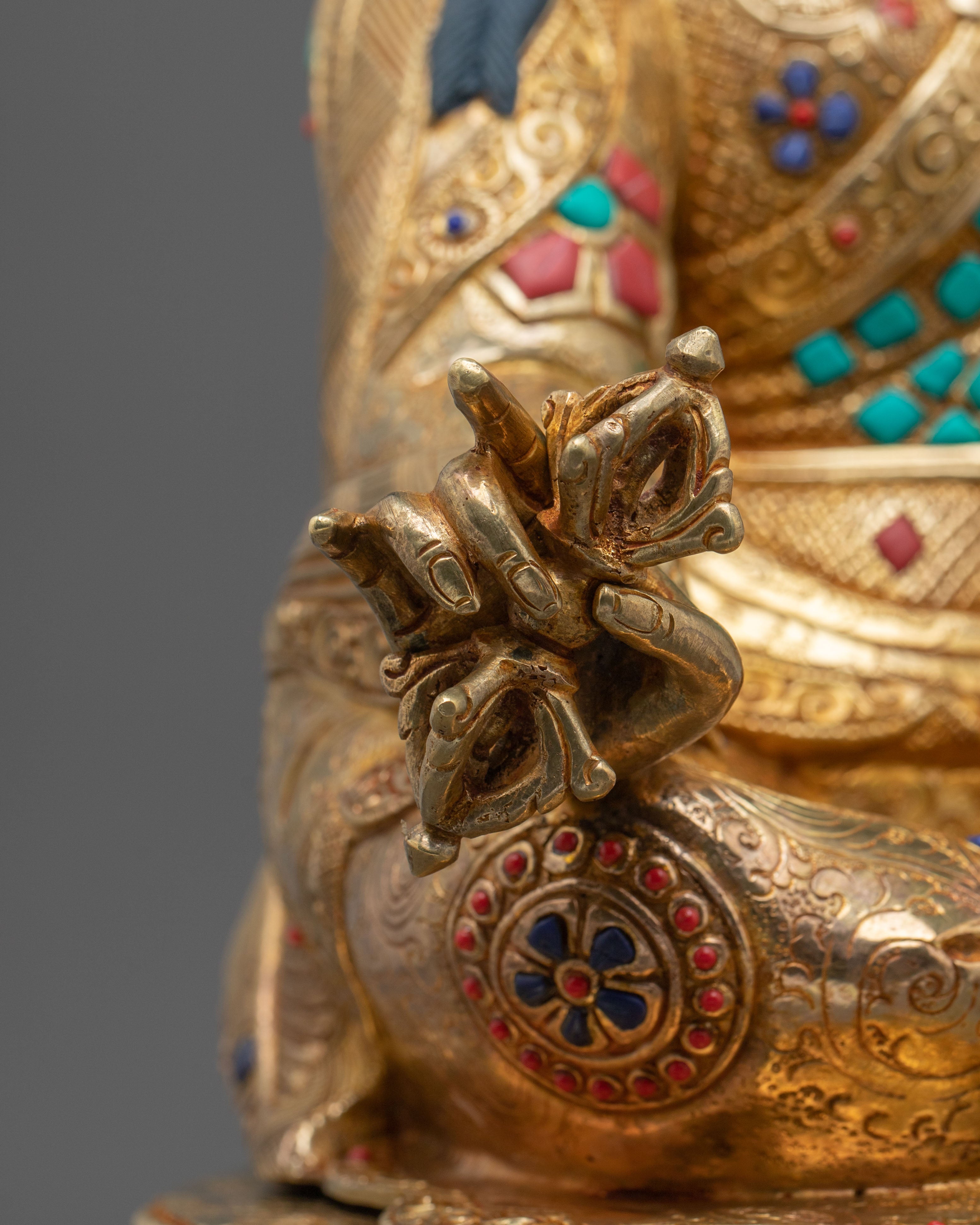 Padmasambhava Sacred Sculpture: Buddhist Decor