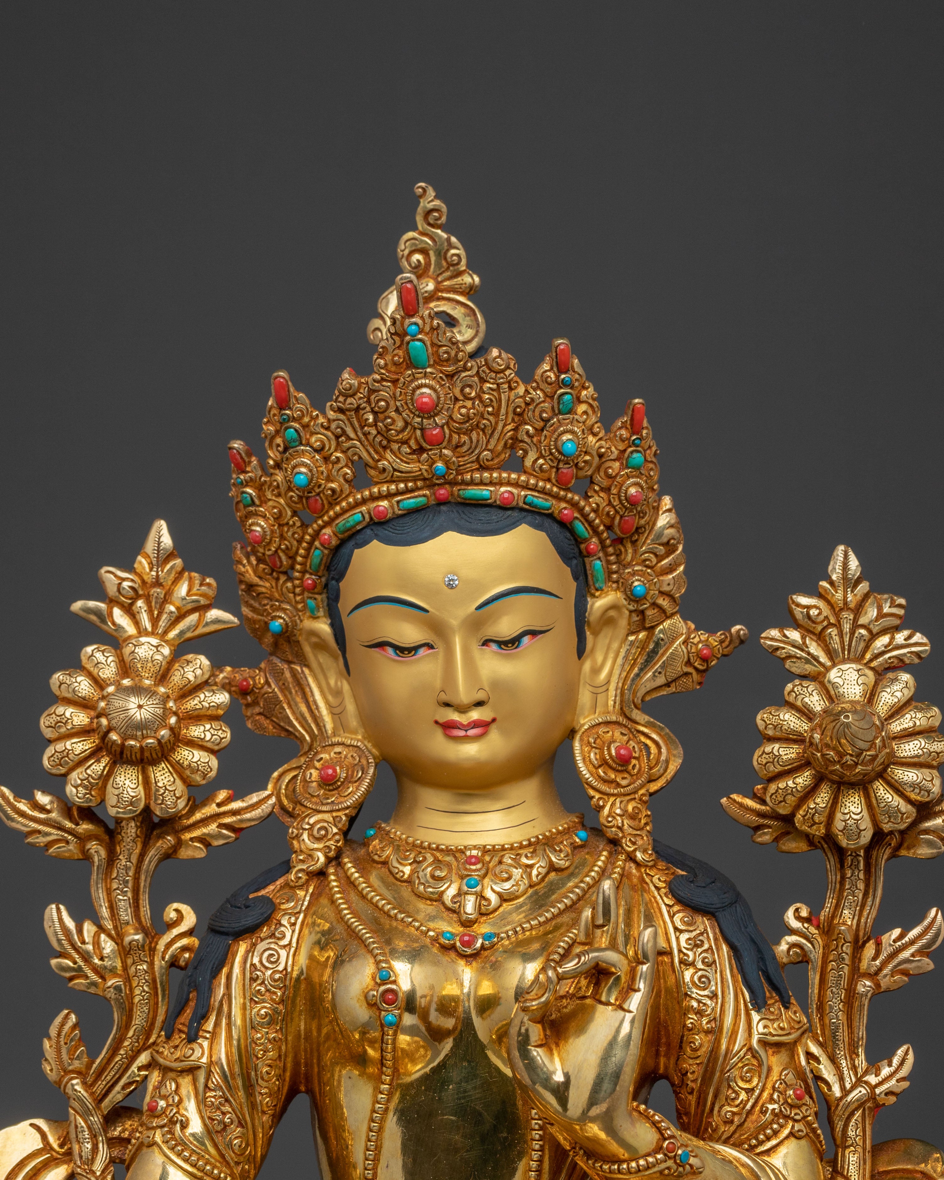 Himalayan Shyama Tara Healing Statue | Sacred Buddhist Art