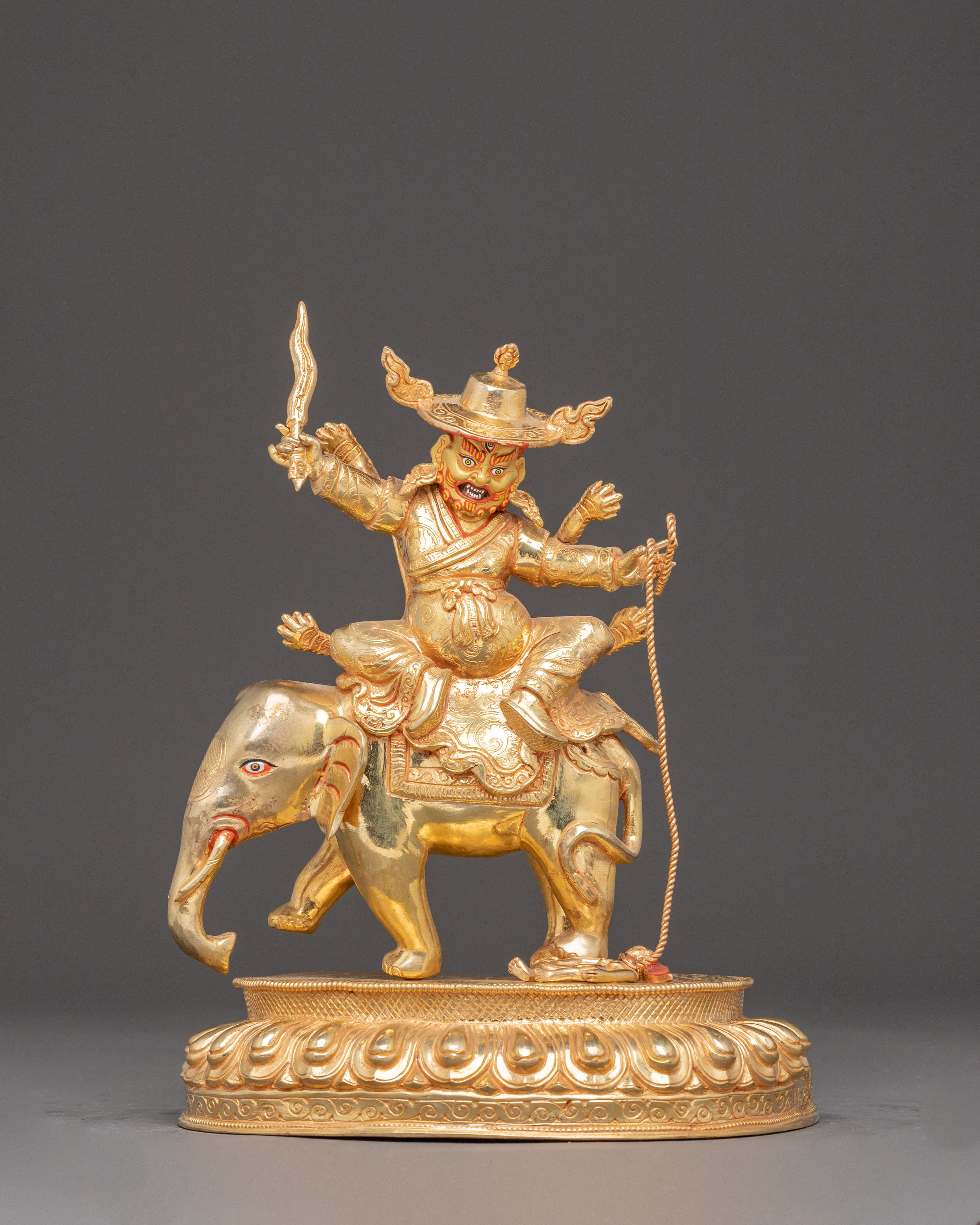 Handmade Chimar Golden Statue | 24k Gold Glided
