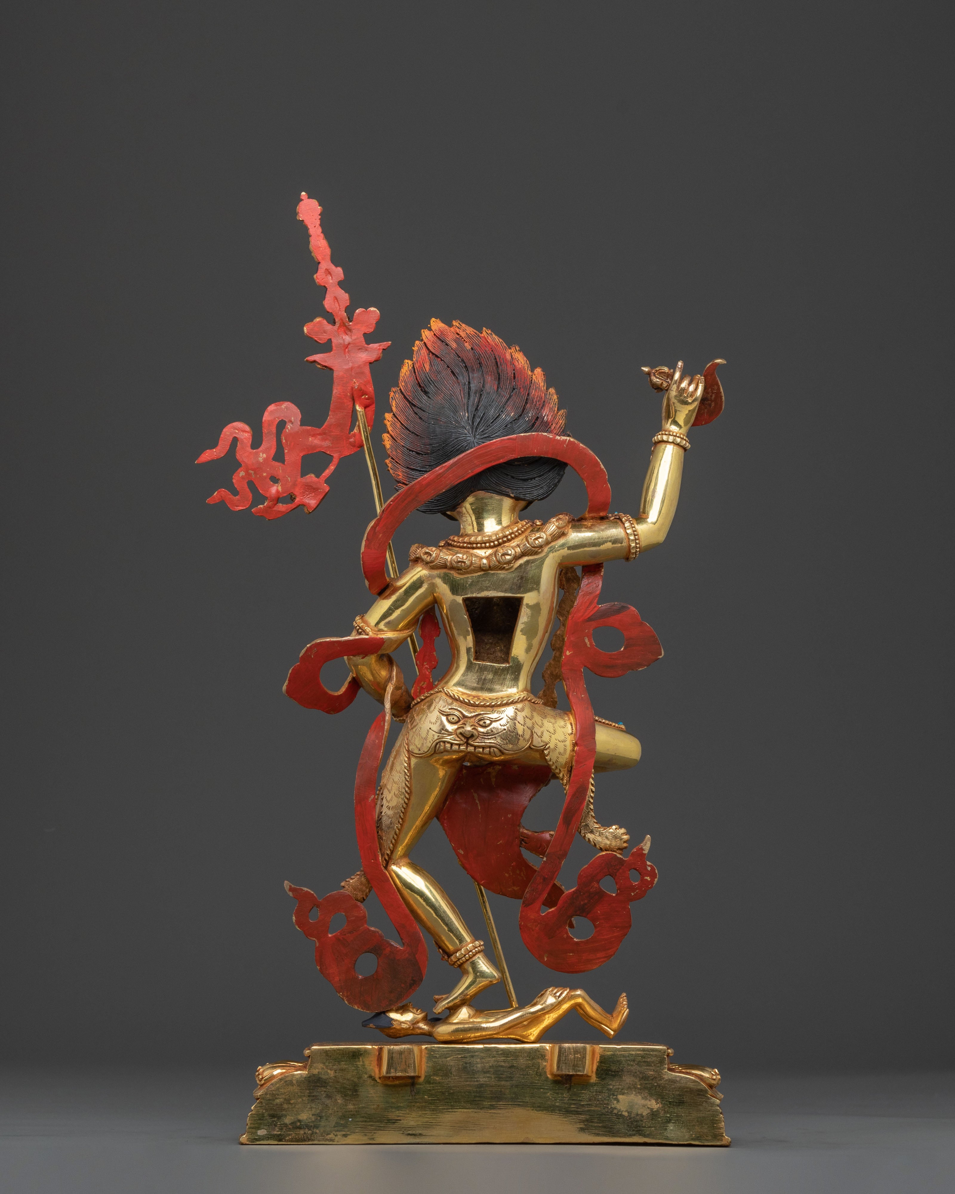 Simhamukha Sacred Sculpture | Lion-Faced Wisdom Dakini