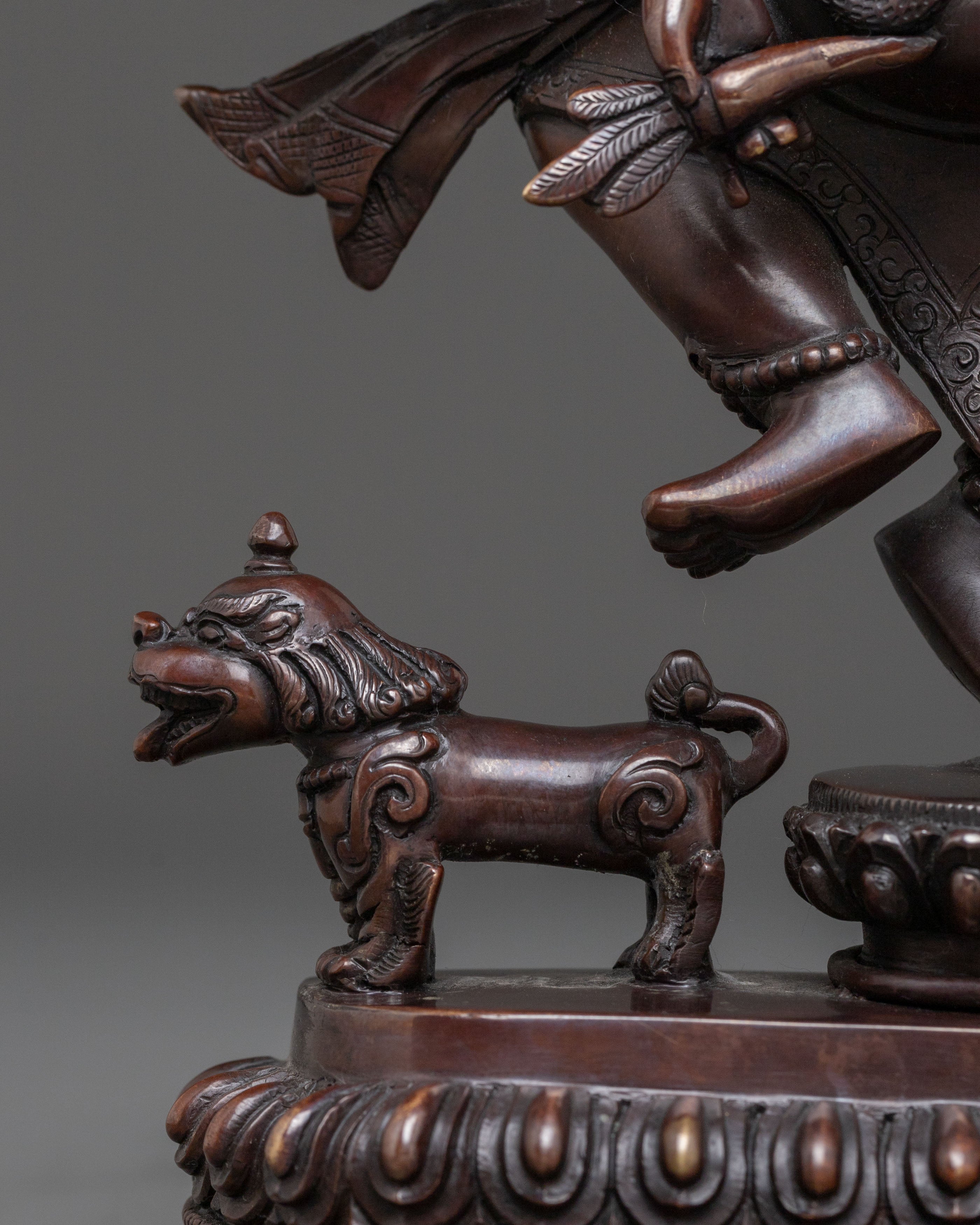 Ganesha Elephant God Statue | Oxidized Copper Figure