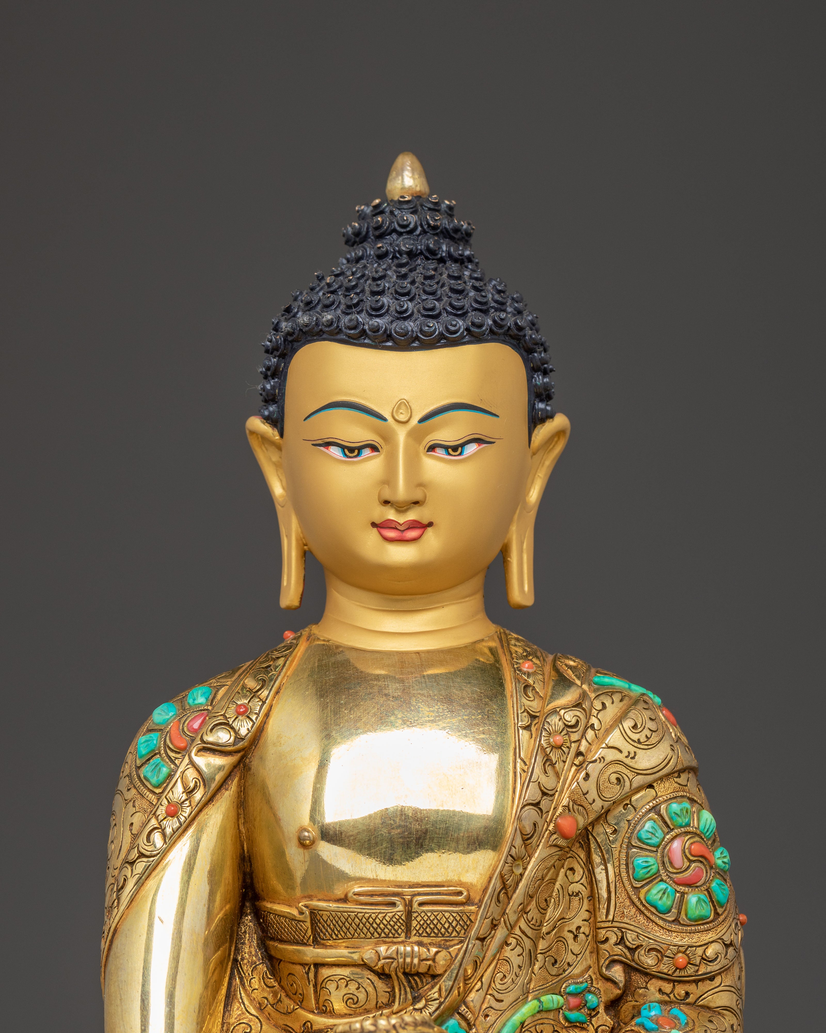 Handcrafted Golden Statue of Shakyamuni Buddha | Founder of Buddhism