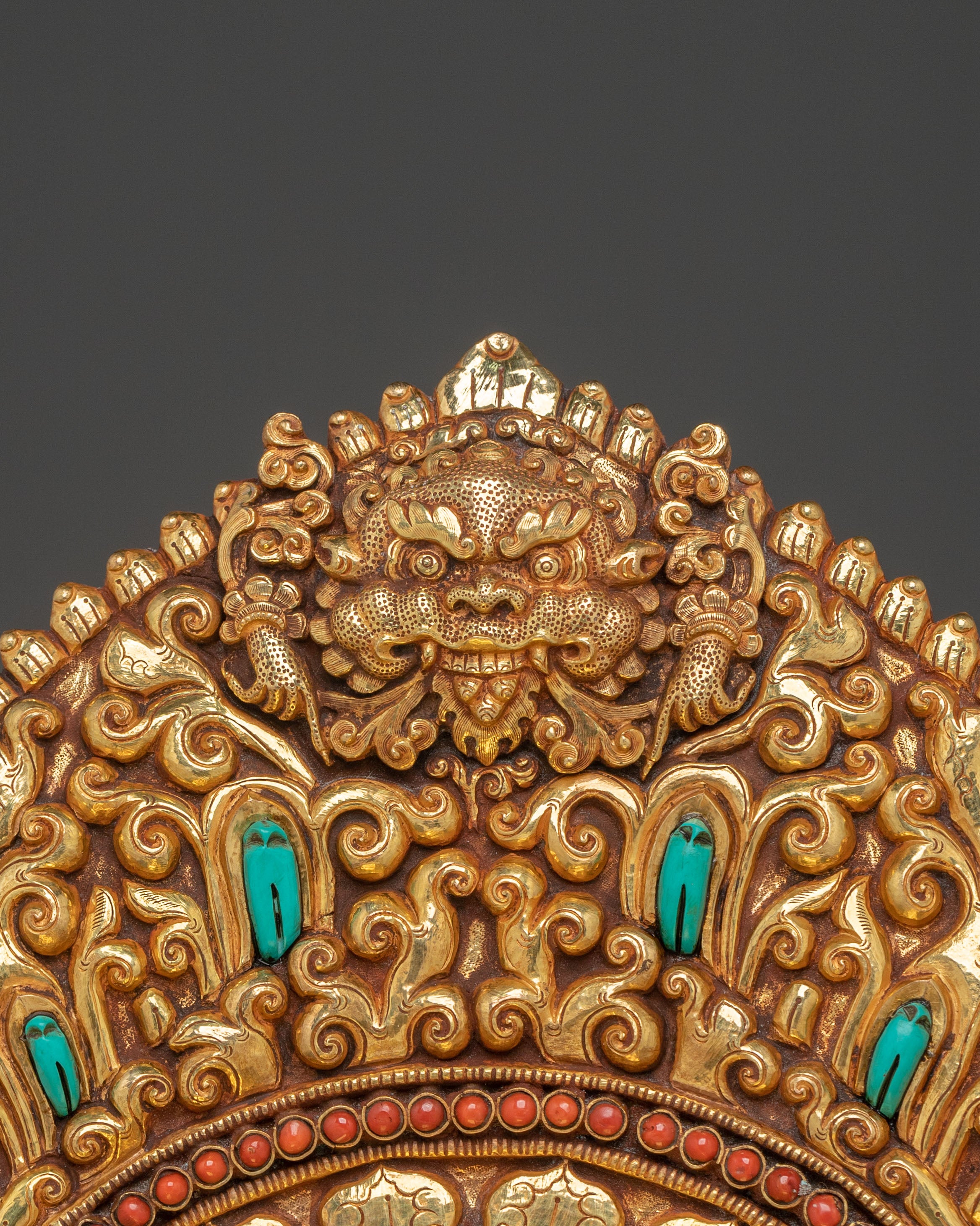 Dzambhala Statue on Throne | Sacred Tibetan Figurine