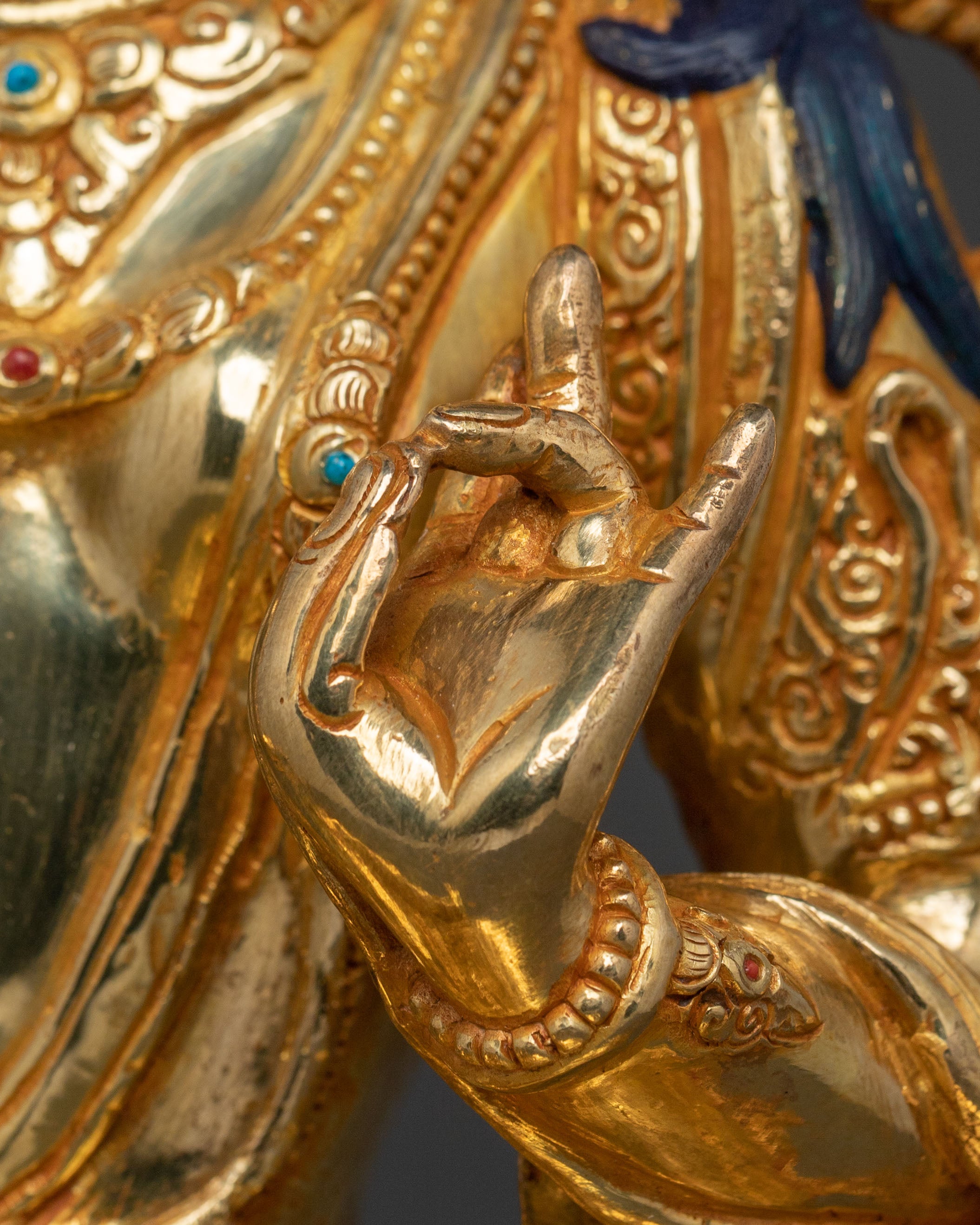 Handcrafted Green Tara Compassion Goddess Statue