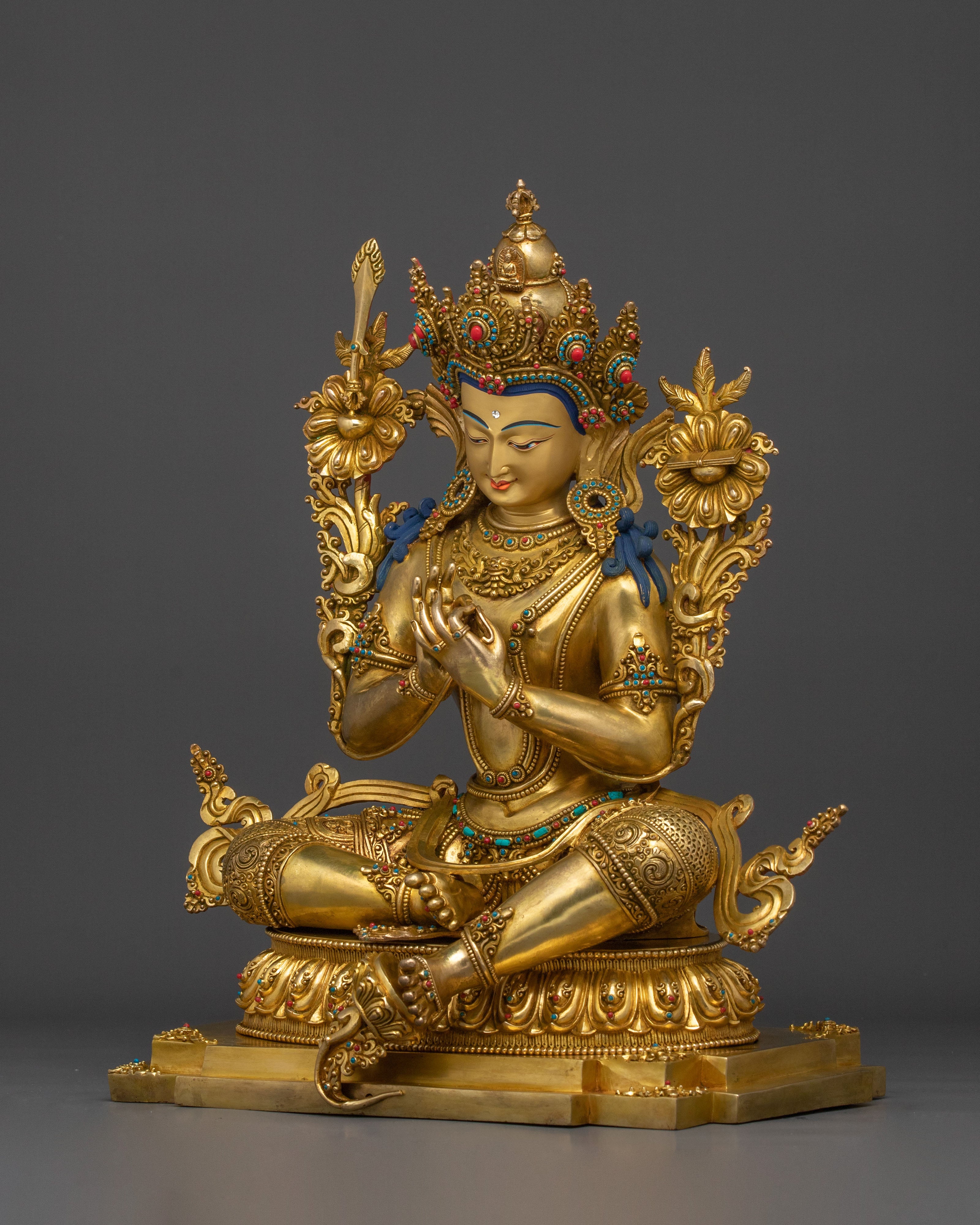 Tikshna Manjushri Wisdom Statue | Buddhist Deity of Sharp Awareness