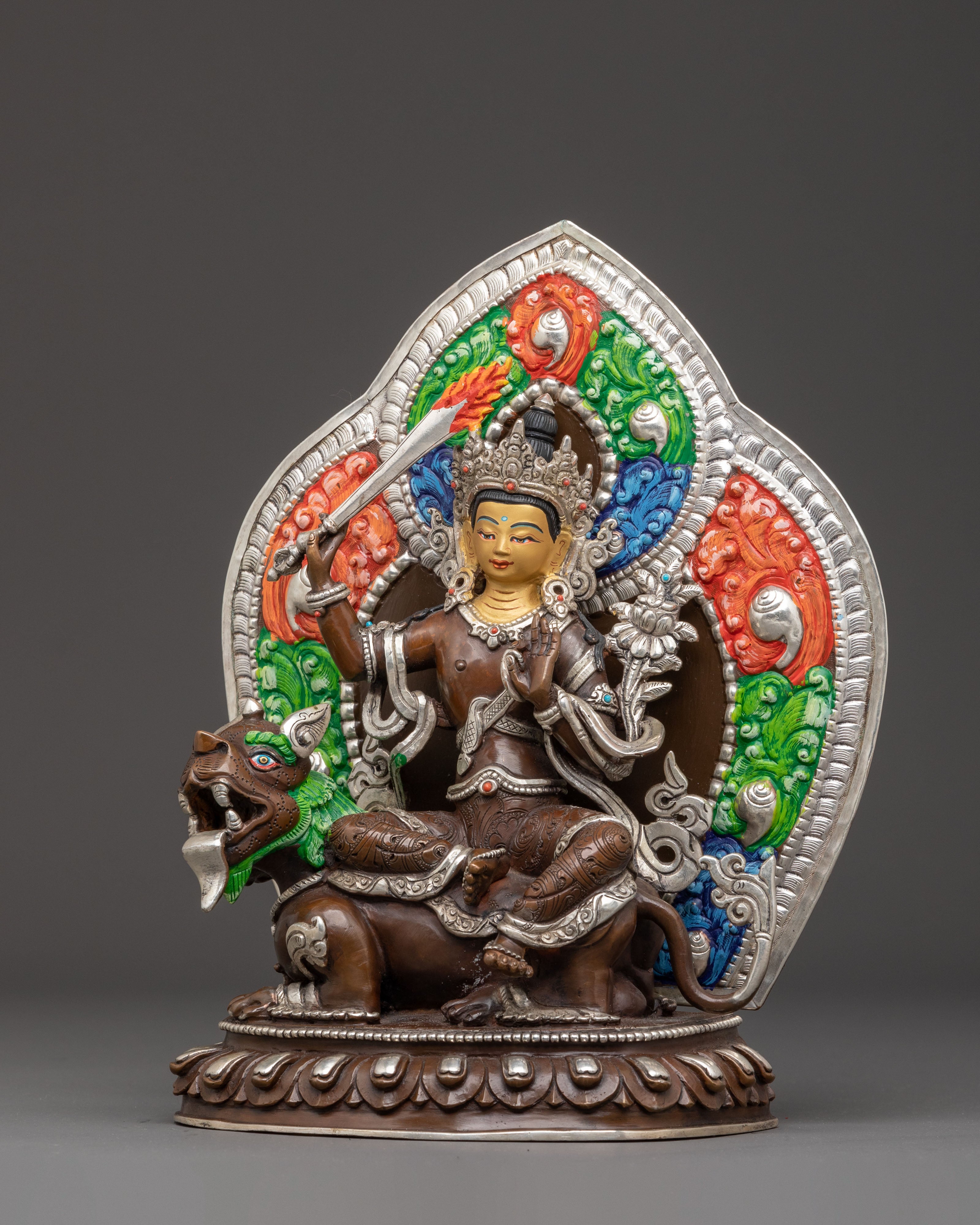 Statue of Simhanada Manjushri | Guardian of Dharma