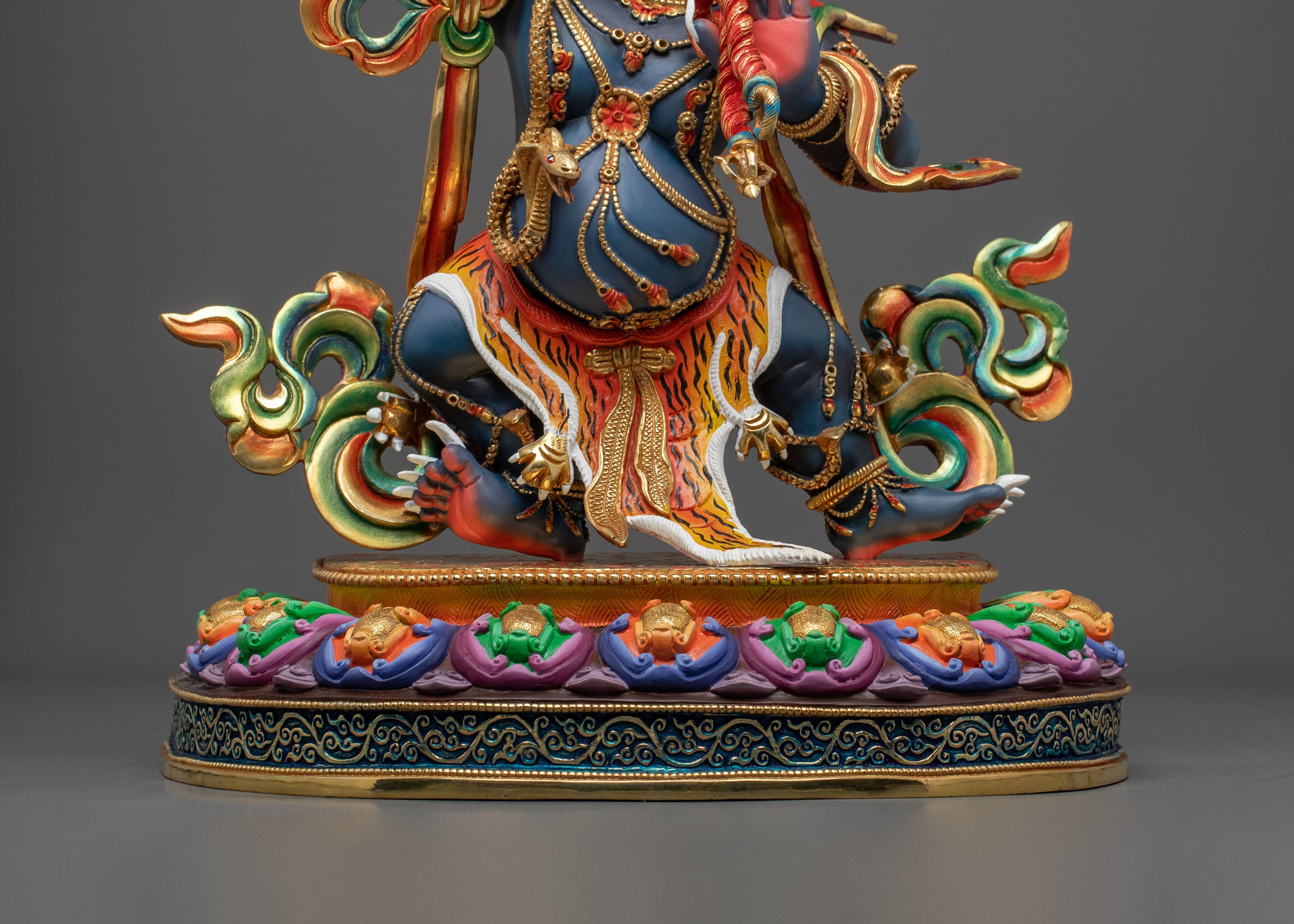 Tibetan Deity Vajrapani Statue | Altar Home Decor