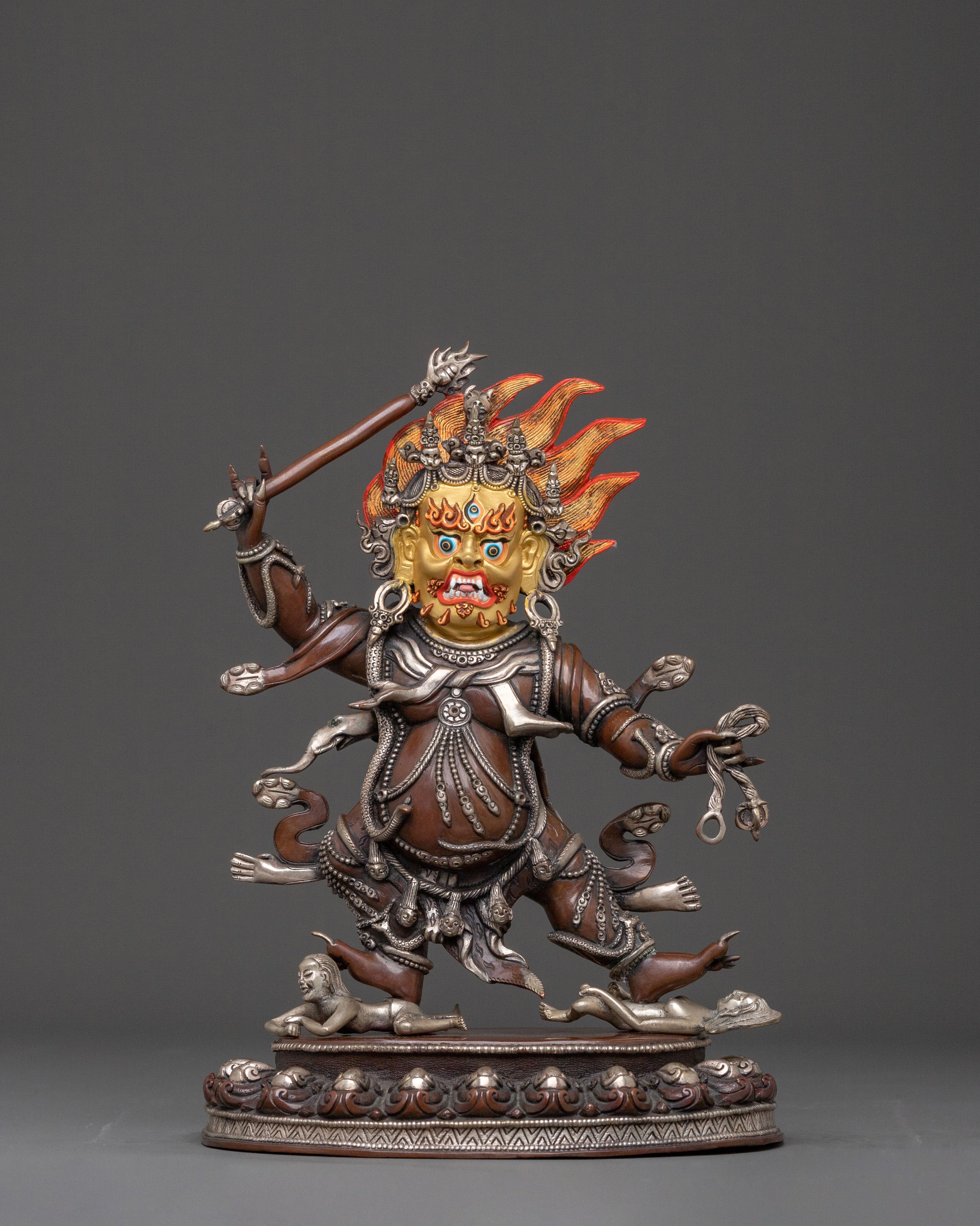 DandaPani: Oxidized Copper Figurine