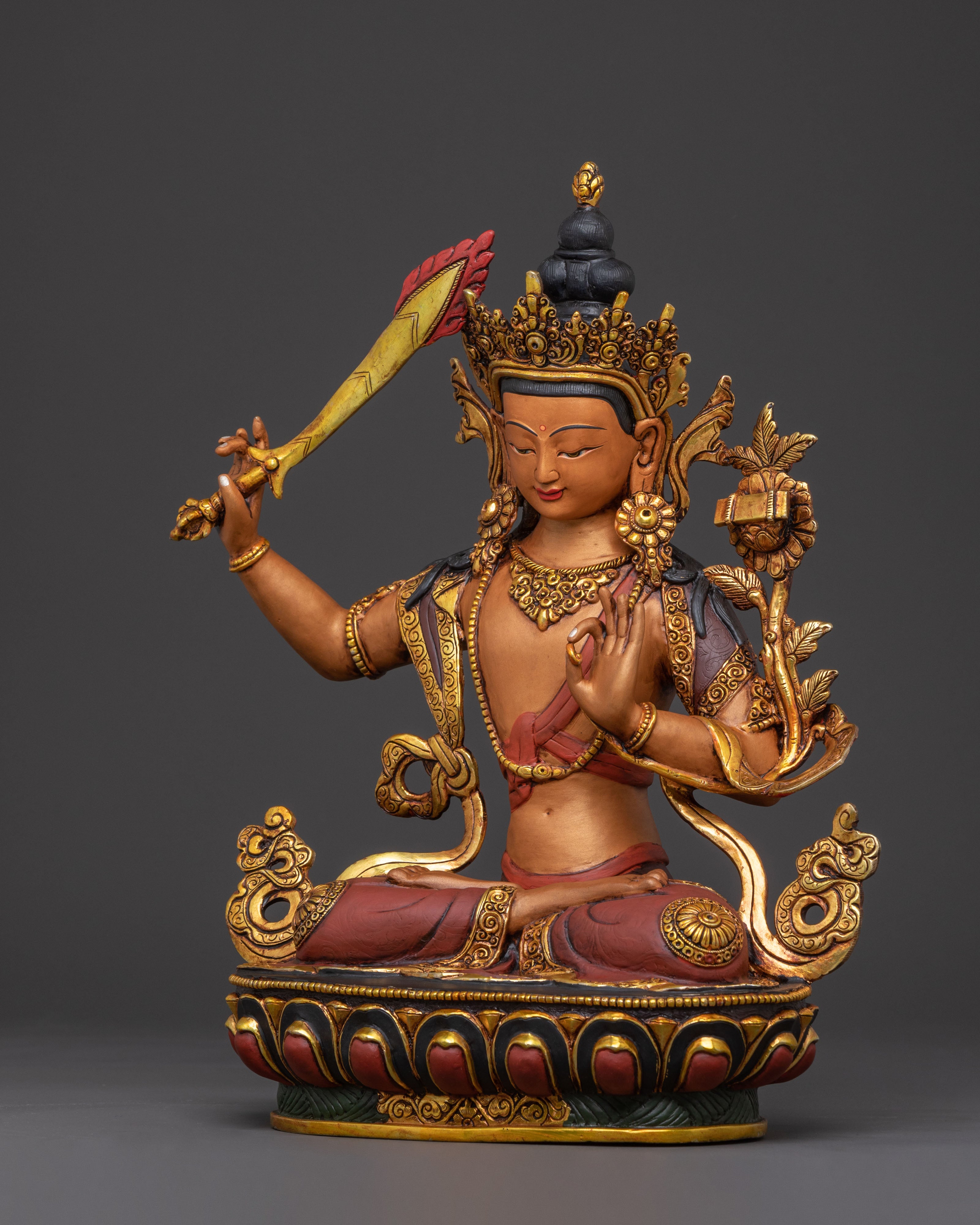 Manjushri Wisdom Statue | Figure for Rituals