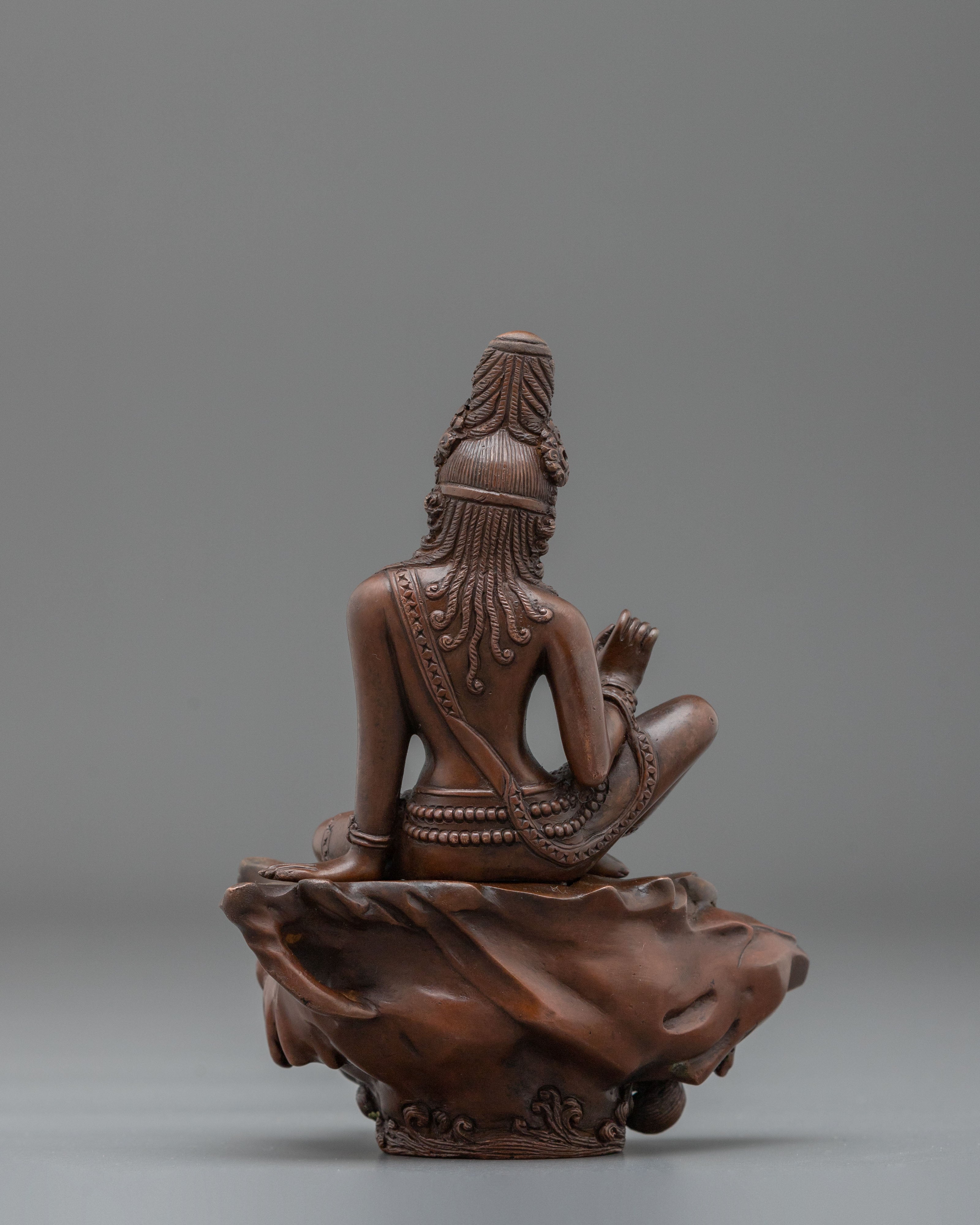 Majestic Lokeshwor Sculpture in Oxidized Copper