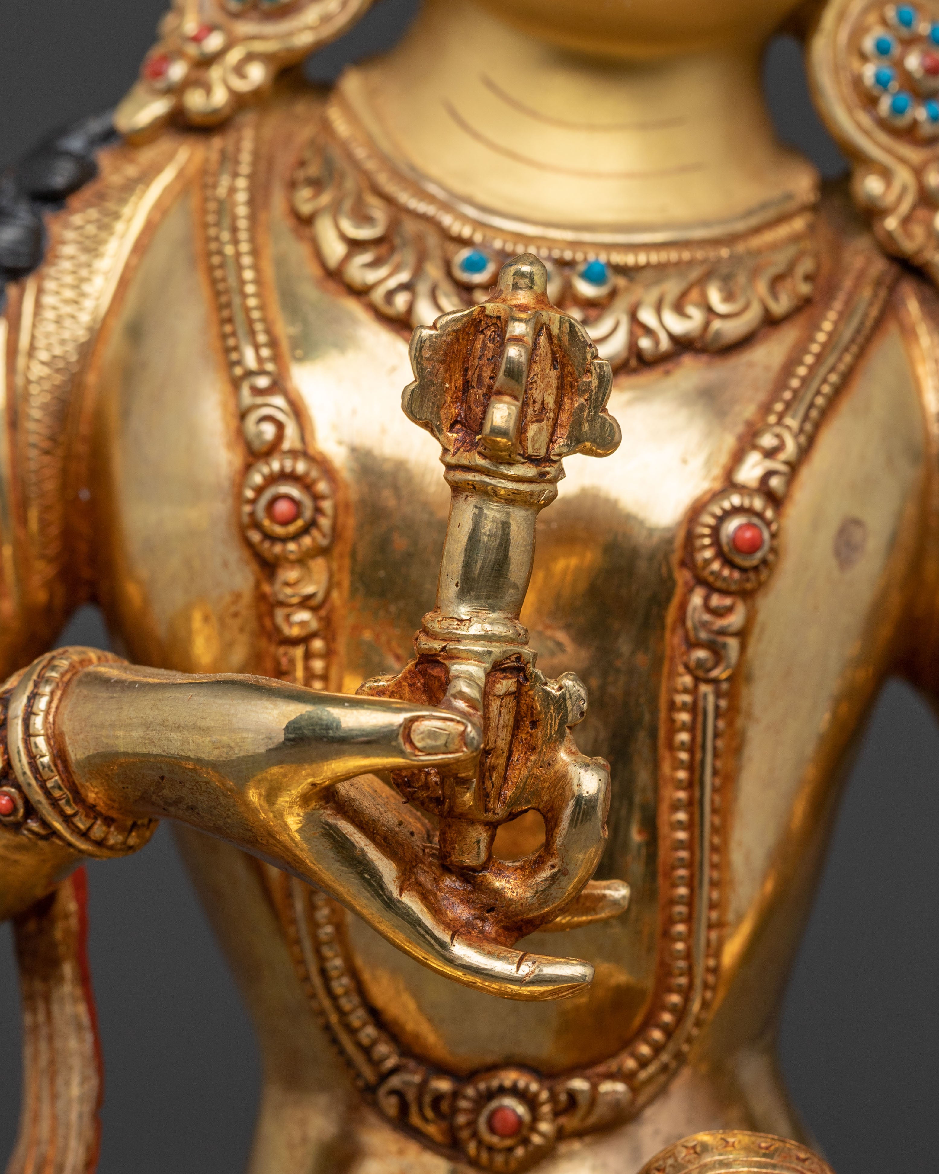 Purification Icon Vajrasattva Golden Statue | Vajrasattva Artwork