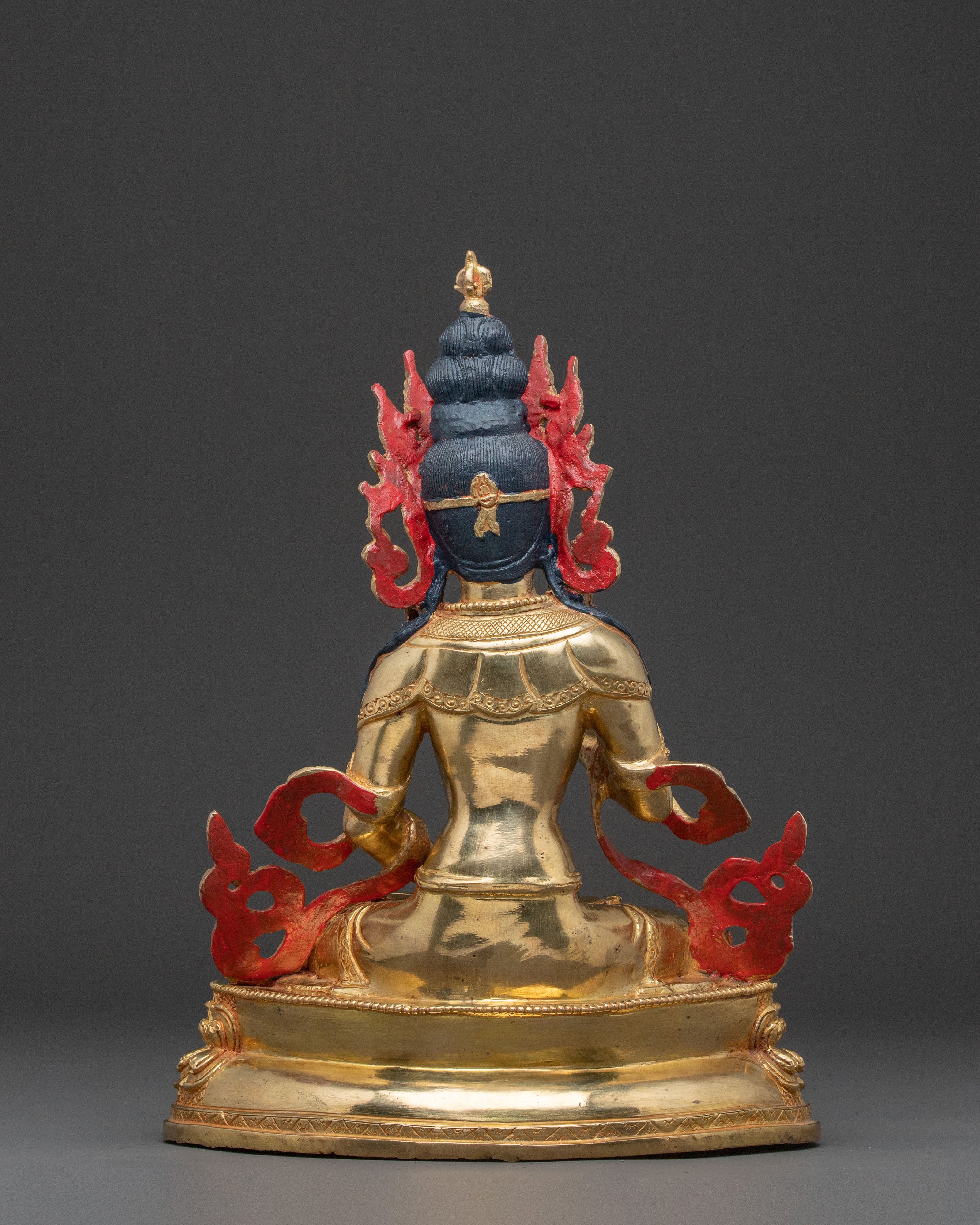 Divine Vajrasattva Golden Statue | 24k Gold Glided Sculpture