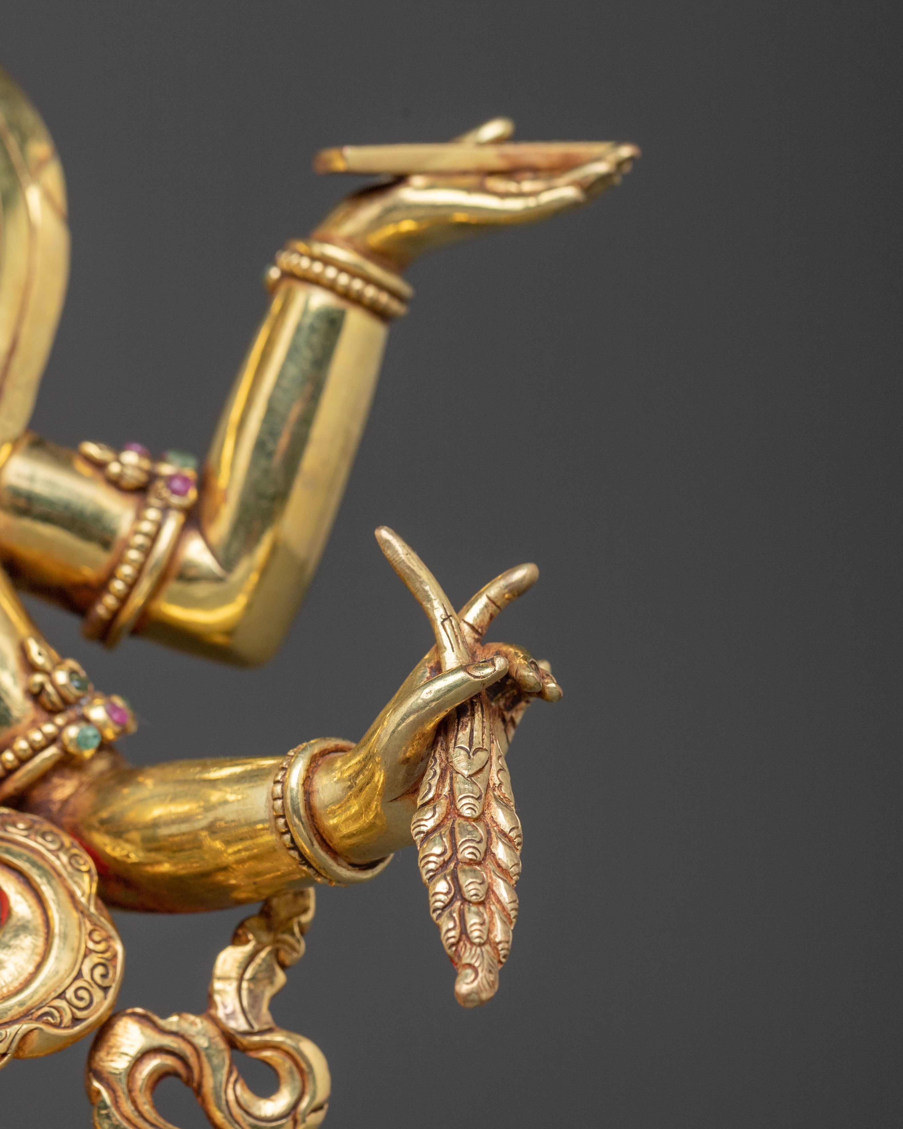 Handcrafted Vasudhara Statue: Goddess of Wealth