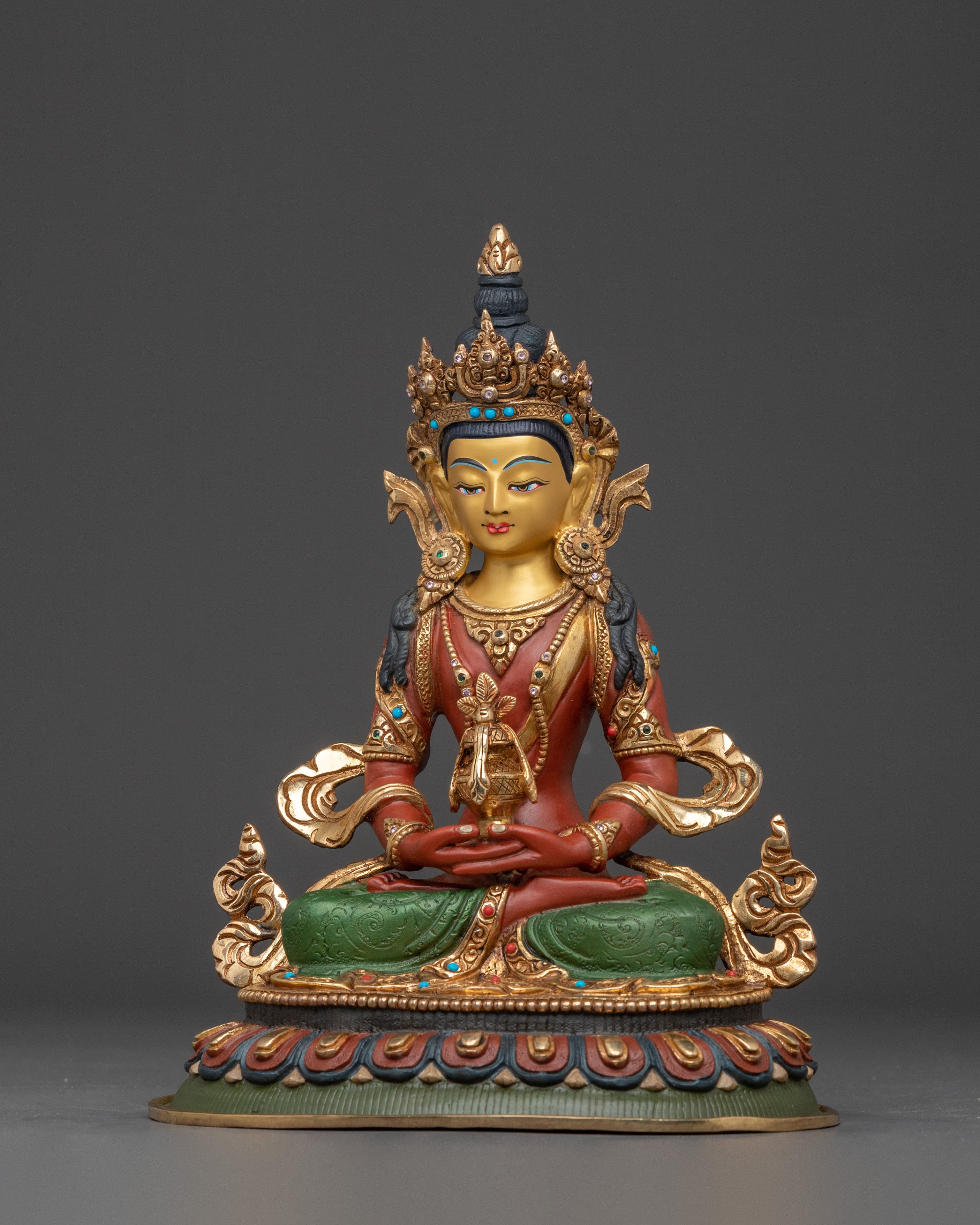 Amitayus Golden Figurine | Long Life Buddha
