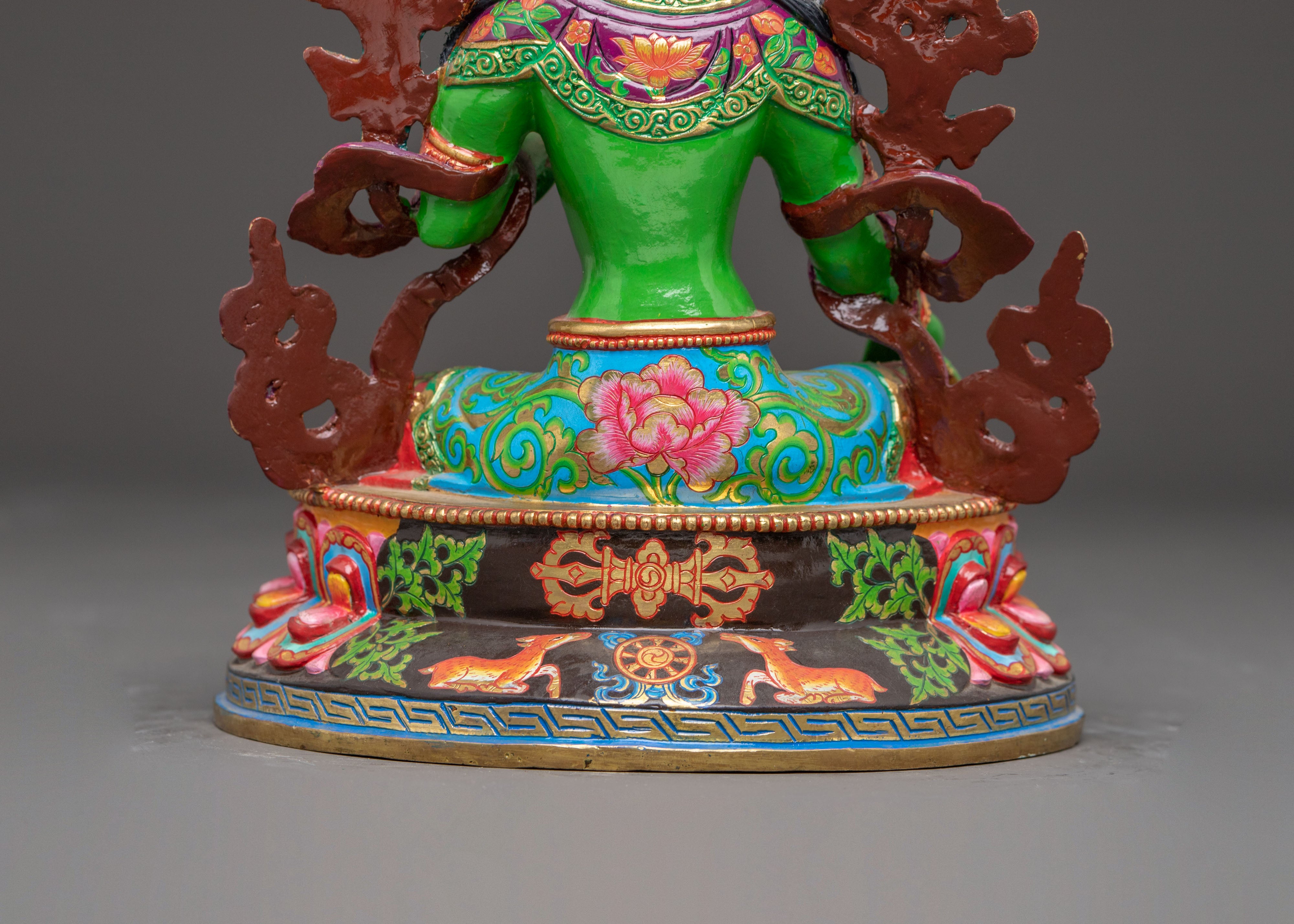 Mother Green Tara Handcrafted Statue | Embodiment of Compassion