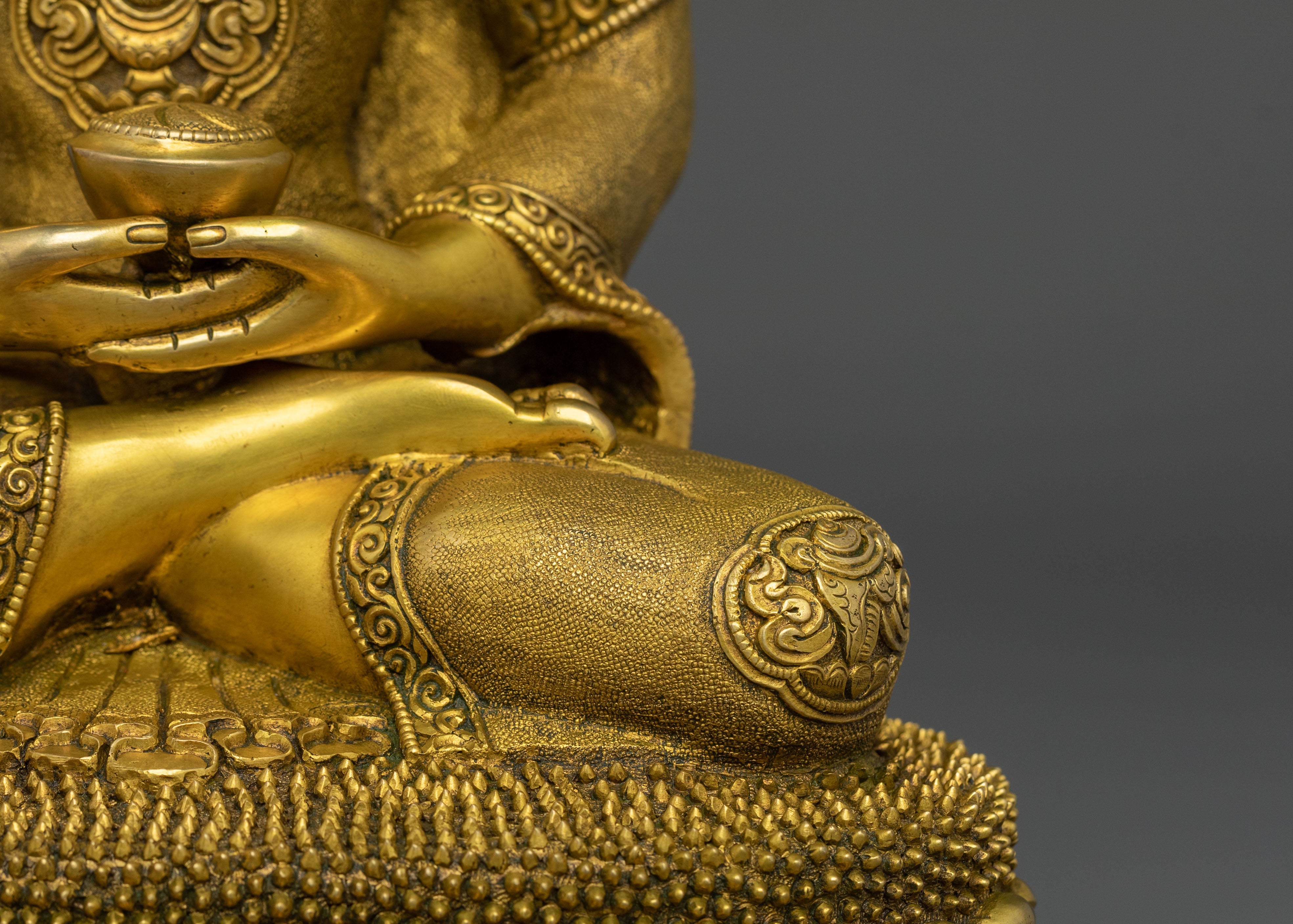 Handmade Amitabha Buddha Pure Land Sculpture
