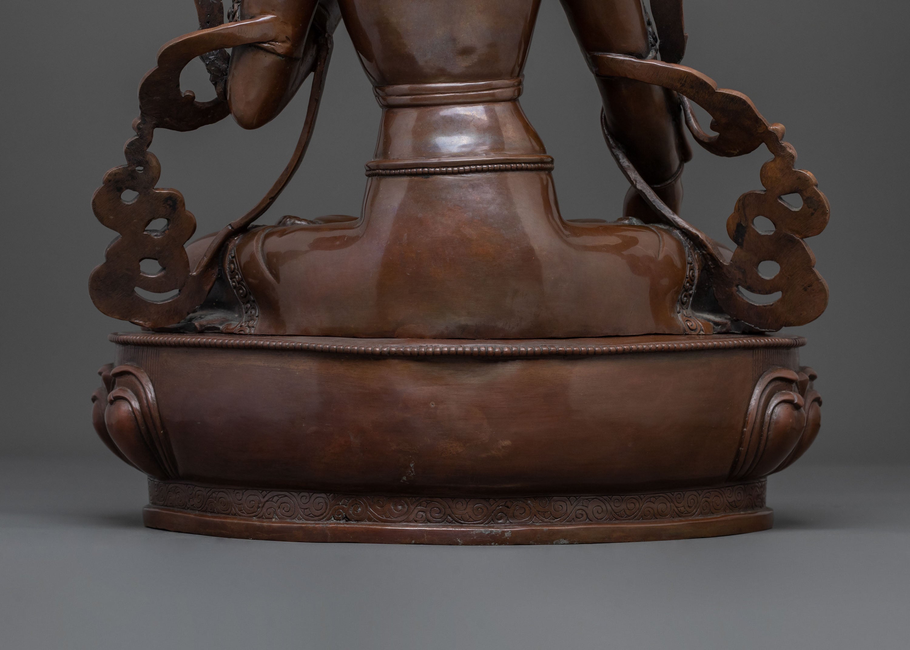Goddess White Tara Statue | Oxidized Copper Figurine