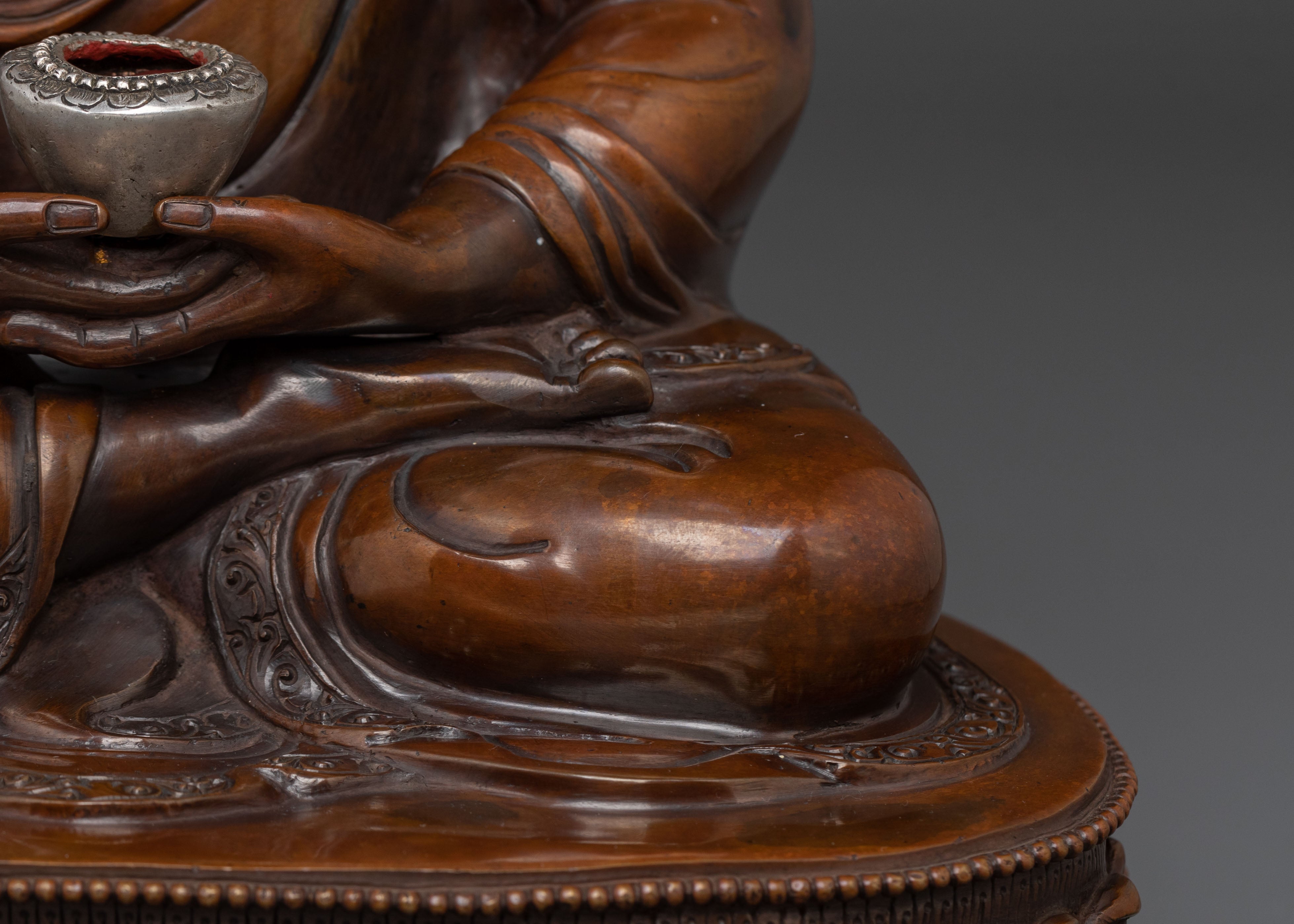 Guardian Amitabha Buddha Statue | Oxidized Copper Body
