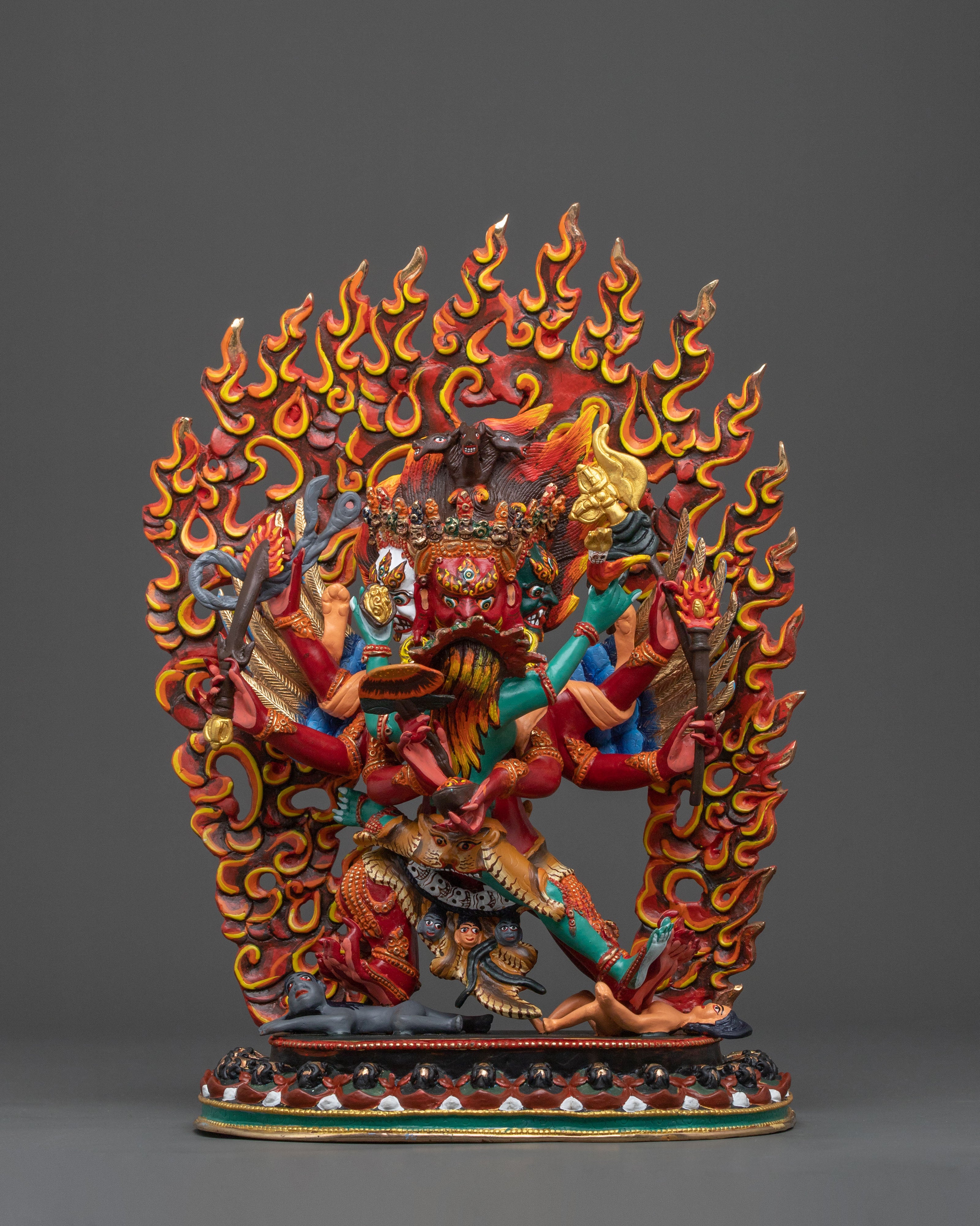 Handcrafted Heyagriva Sculpture | Wrathful Deity of Protection
