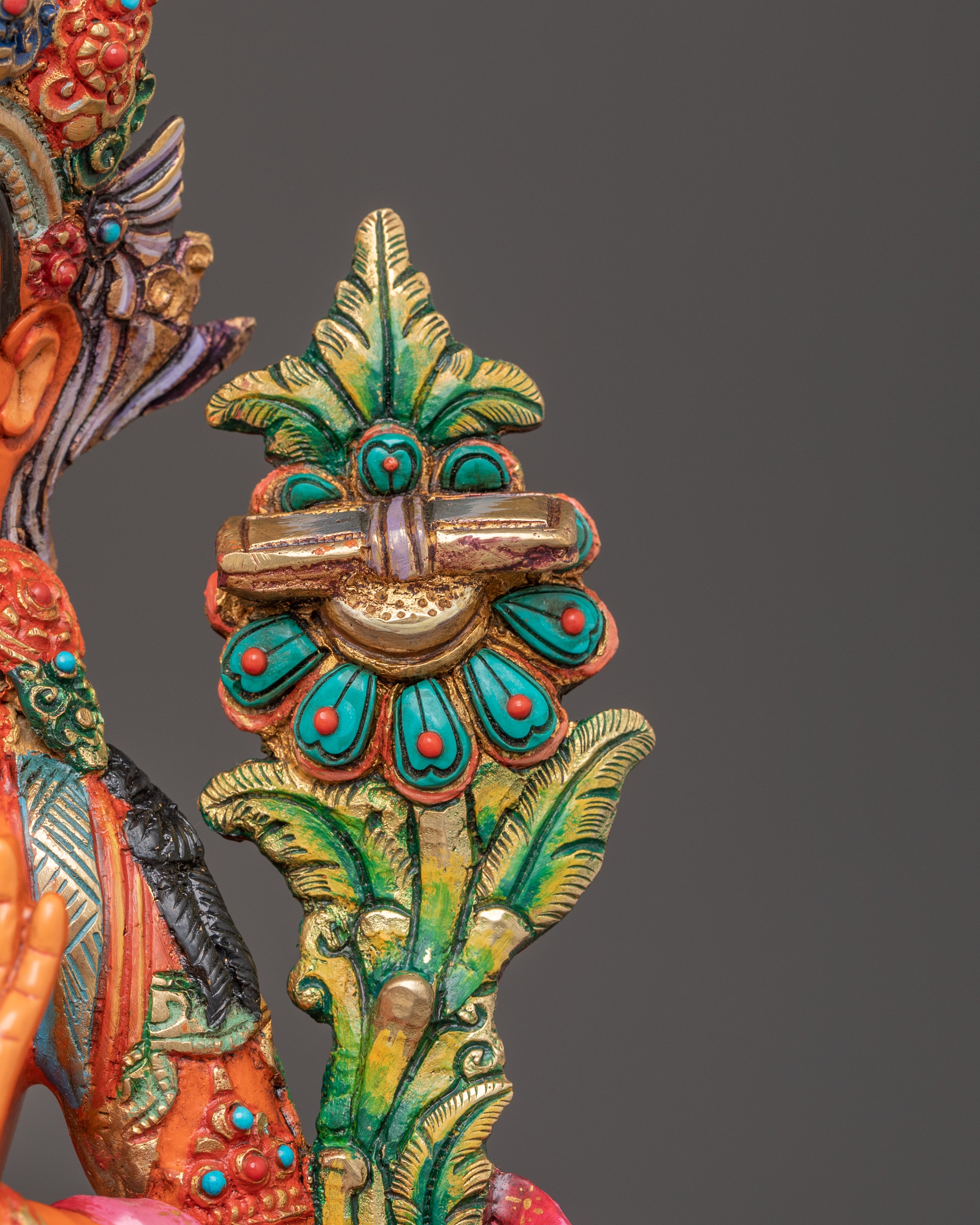 Himalayan Handcrafted Statue of Bodhisattva Manjushri