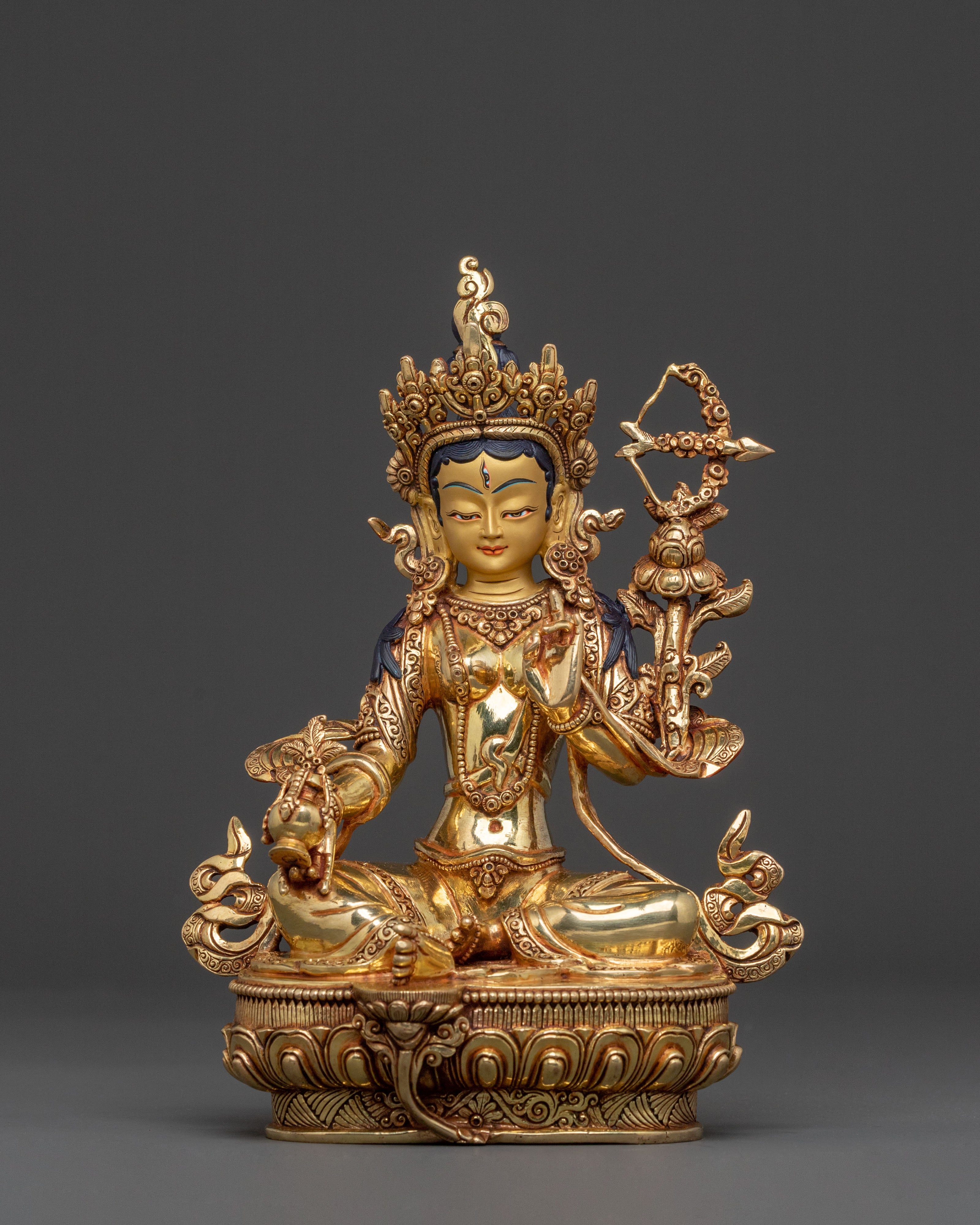 Red Tara Meditation Statue | Bodhisattva of Compassion and Power