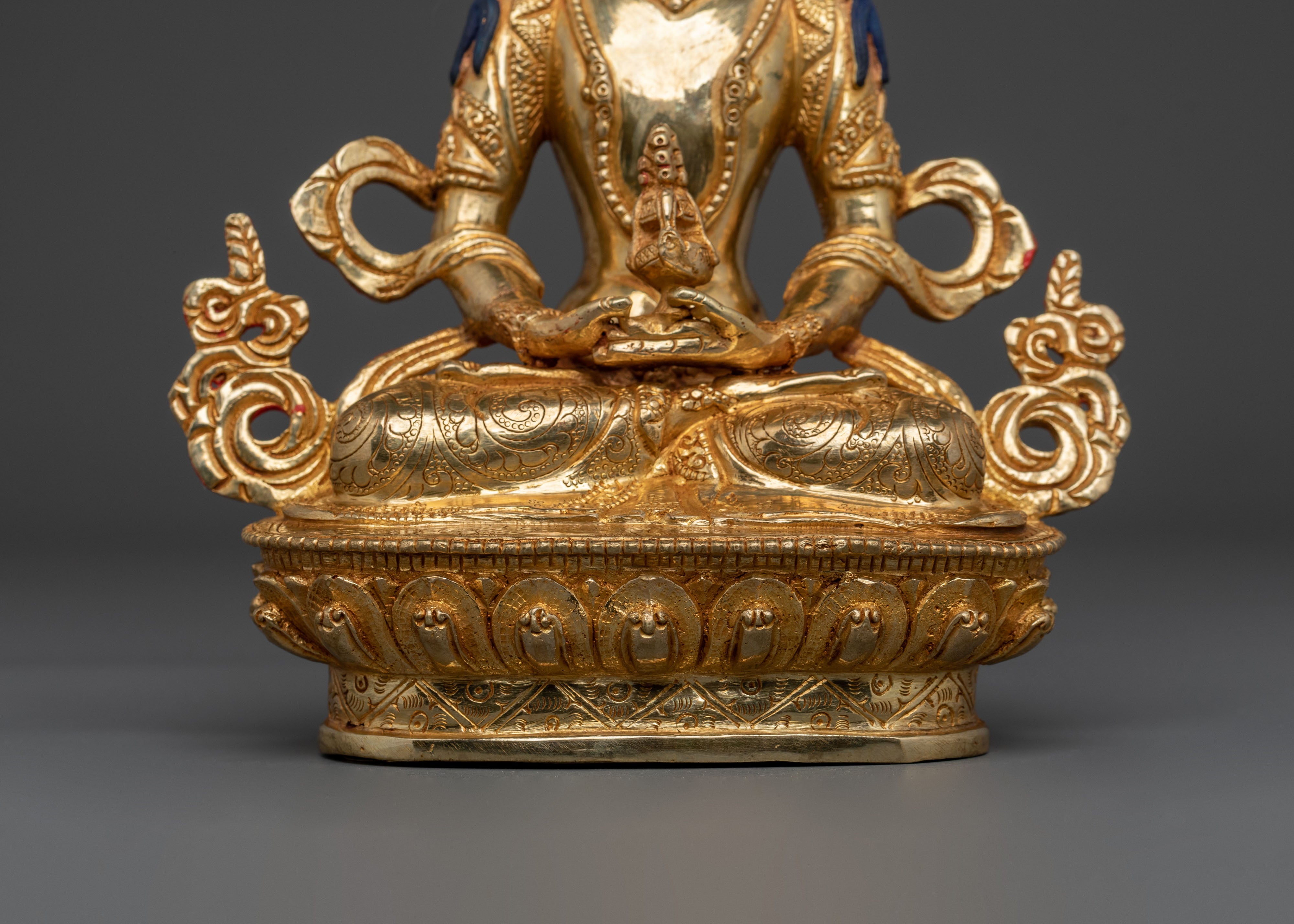 Amitayus Fire Gold Gilded Figurine | Home Decor