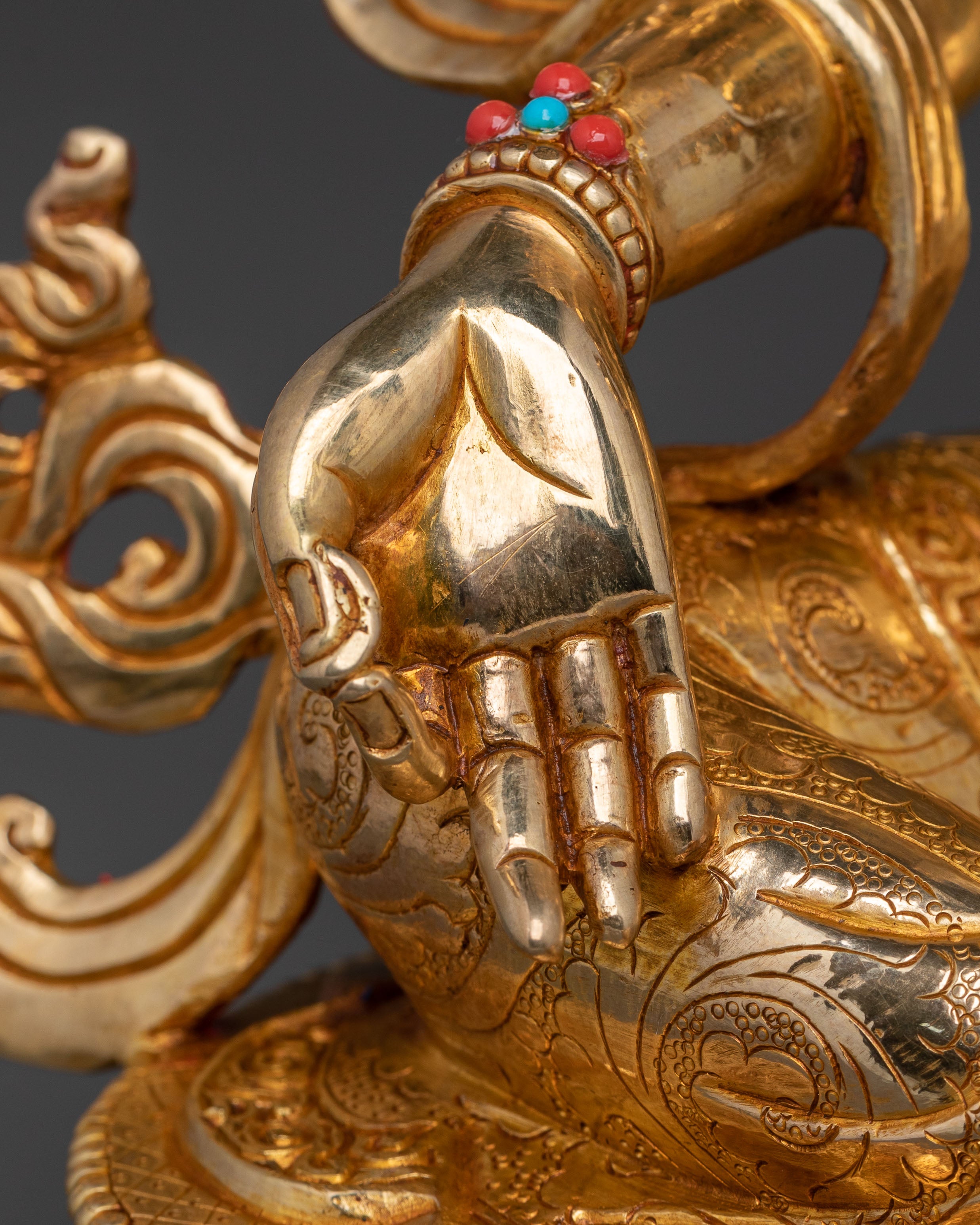 Protector Green Tara Sculpture: Home Decor
