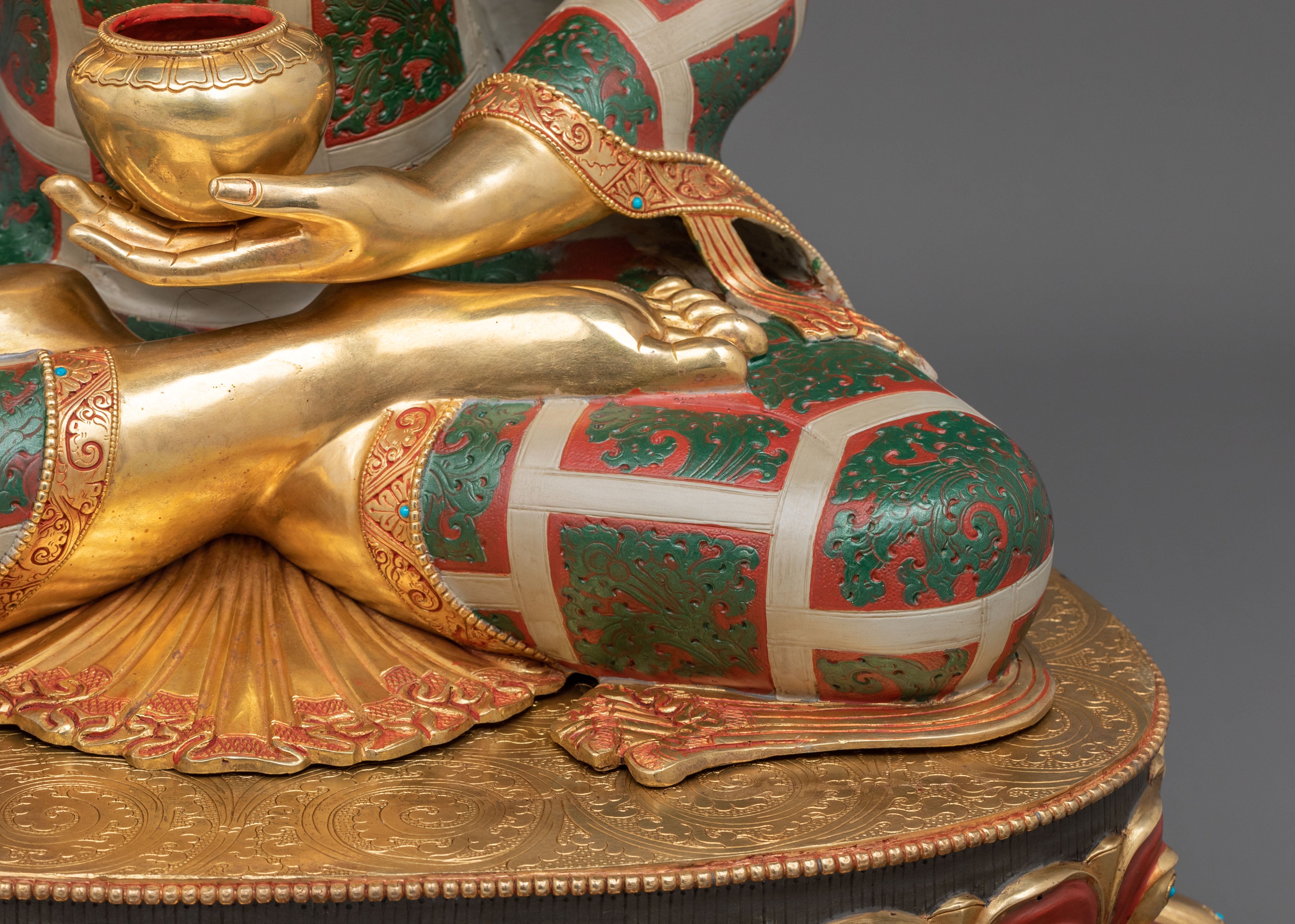 Shakyamuni Buddha Statue | 24K Gold Gilded Artistry