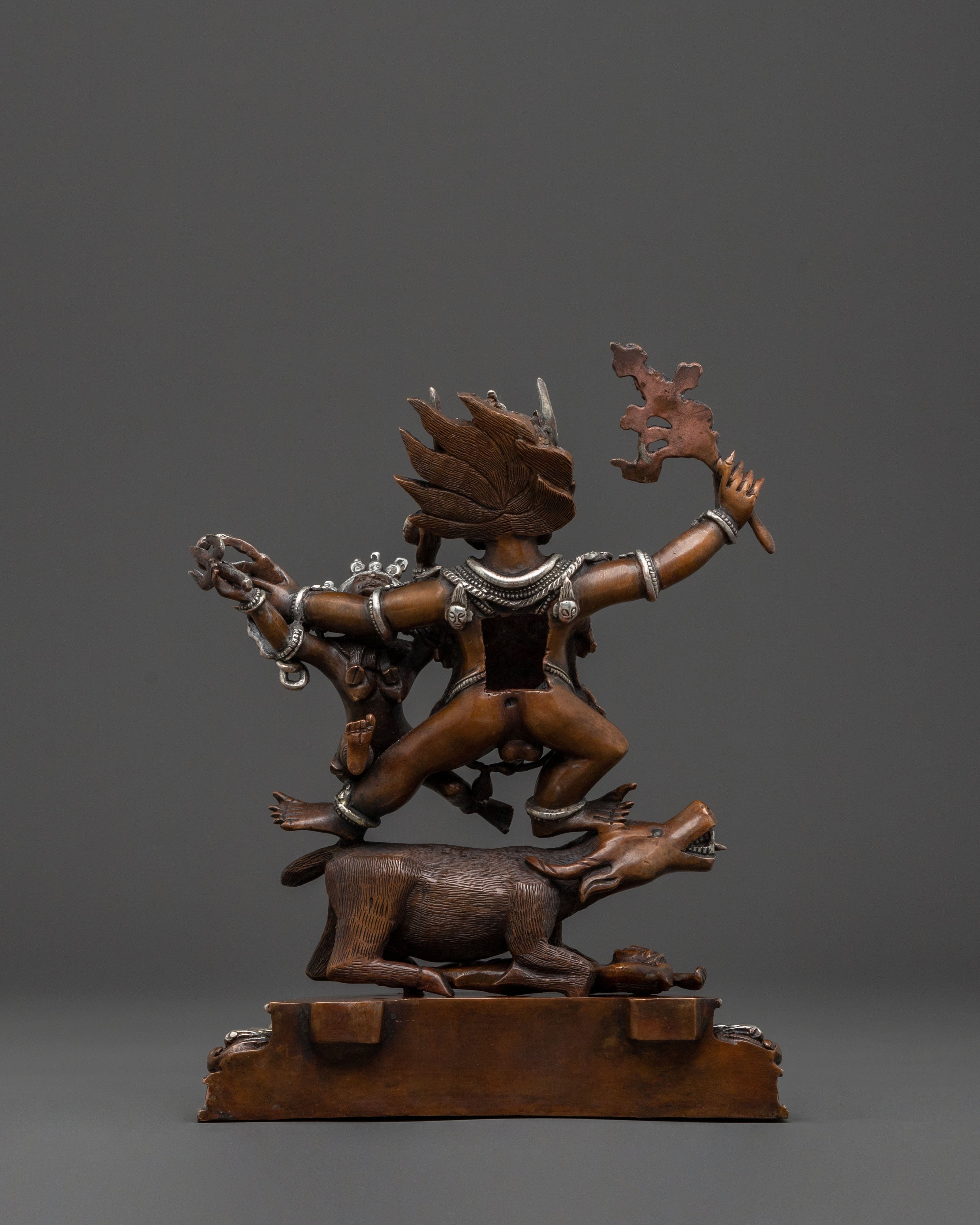 Yama Dharmaraja Statue of Death Conquest | Spiritual Icon