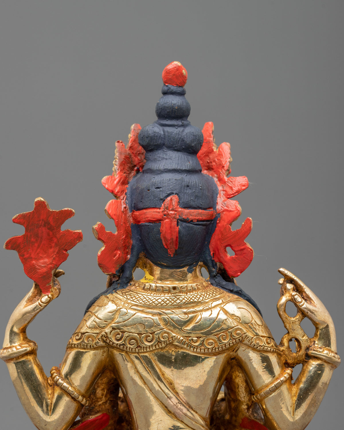 Four-Armed Chenrezig Tibetan Sculpture