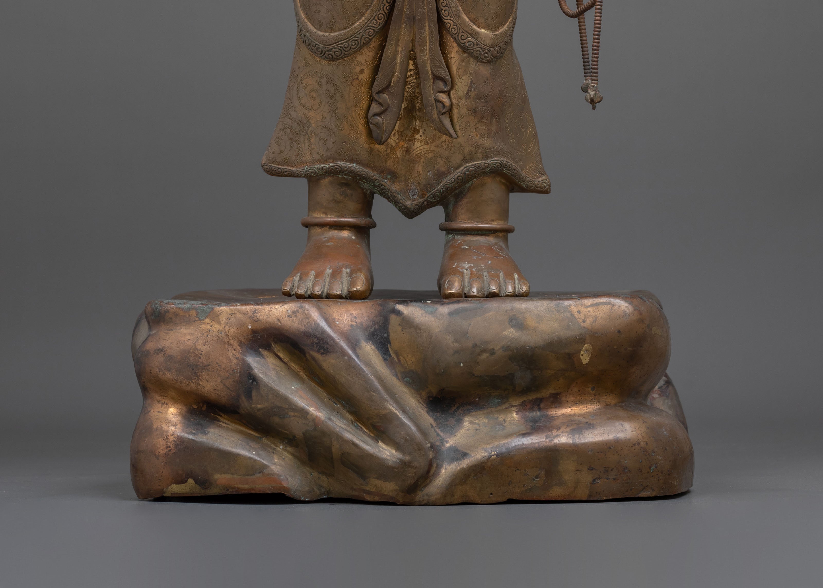 Yamraj Oxidized Copper Statue | Dharma Protector