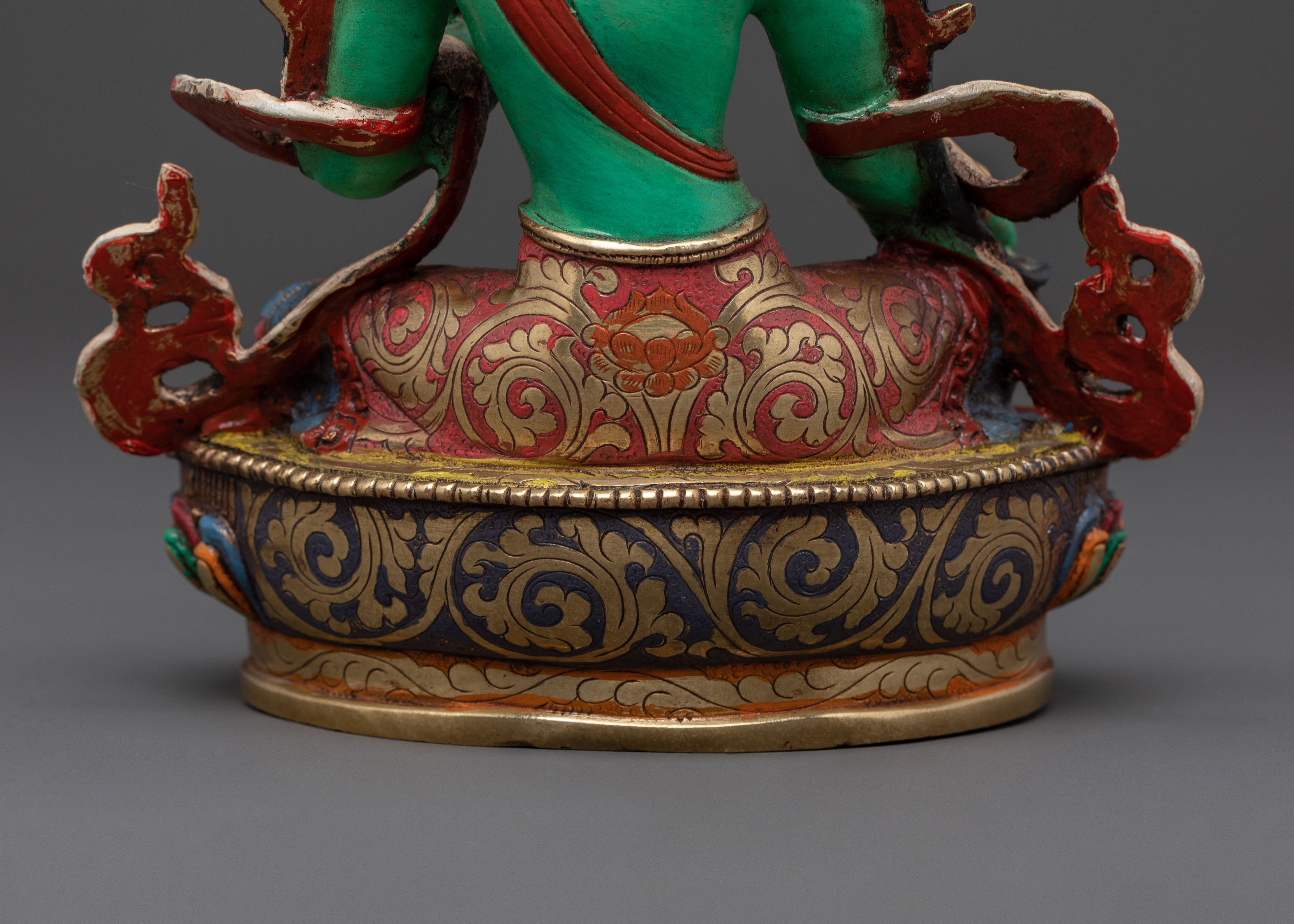 Mother of Liberation Green Tara Figurine | Sacred Buddhist Statue