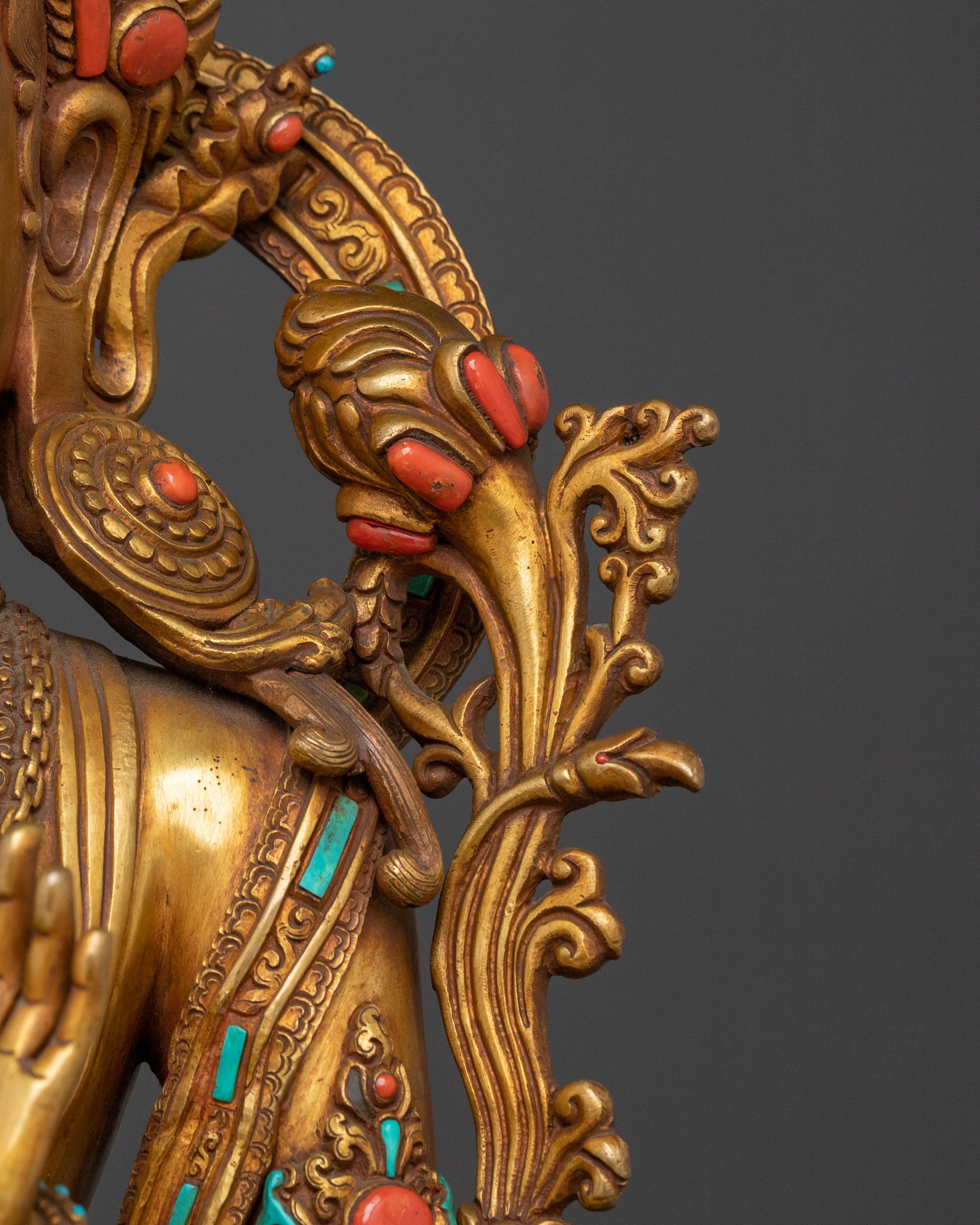 Green Tara Himalayan Buddhist Statue | Goddess of Protection & Healing
