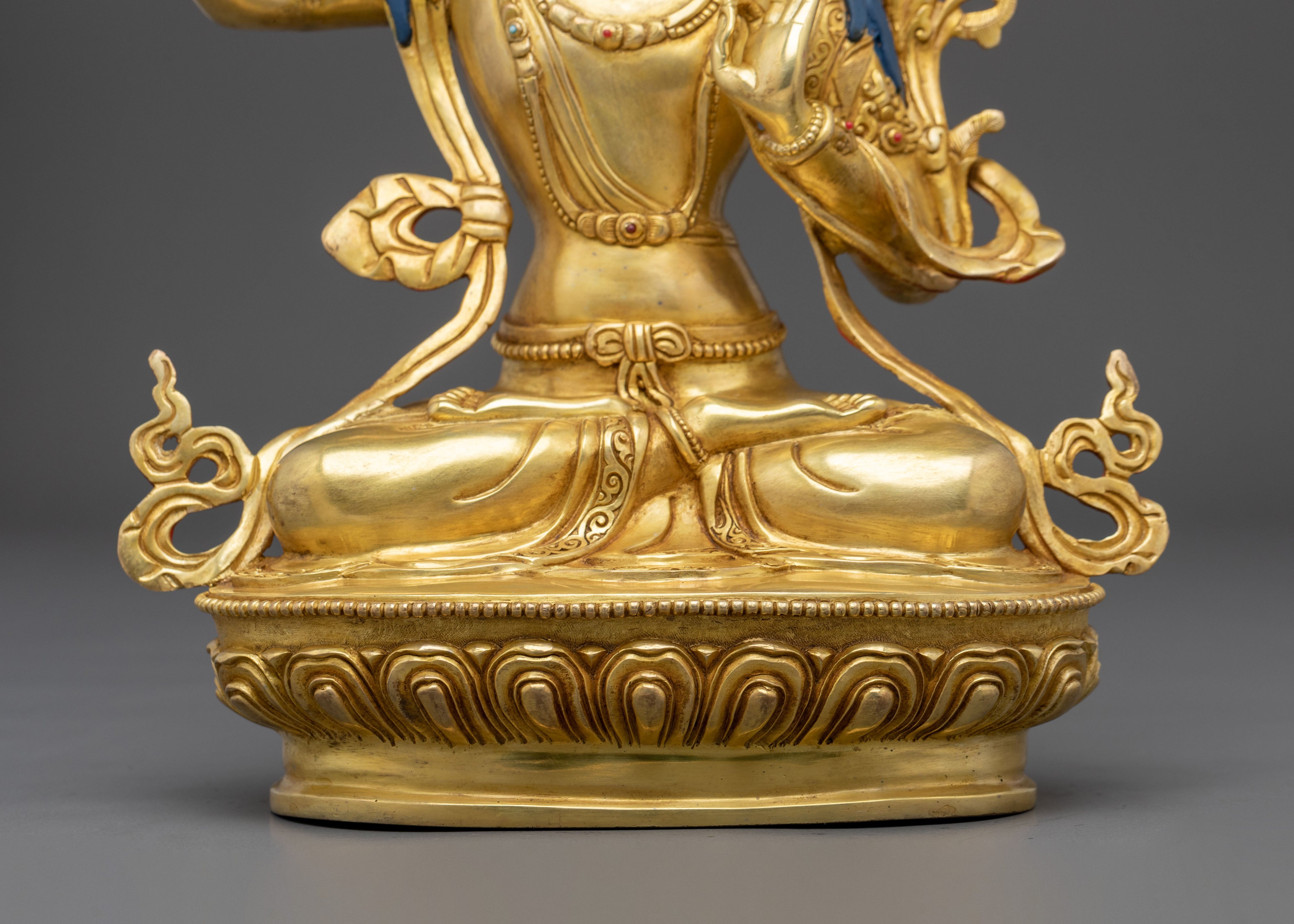 Manjushri Statue | Tibetan Bodhisattva Figurine