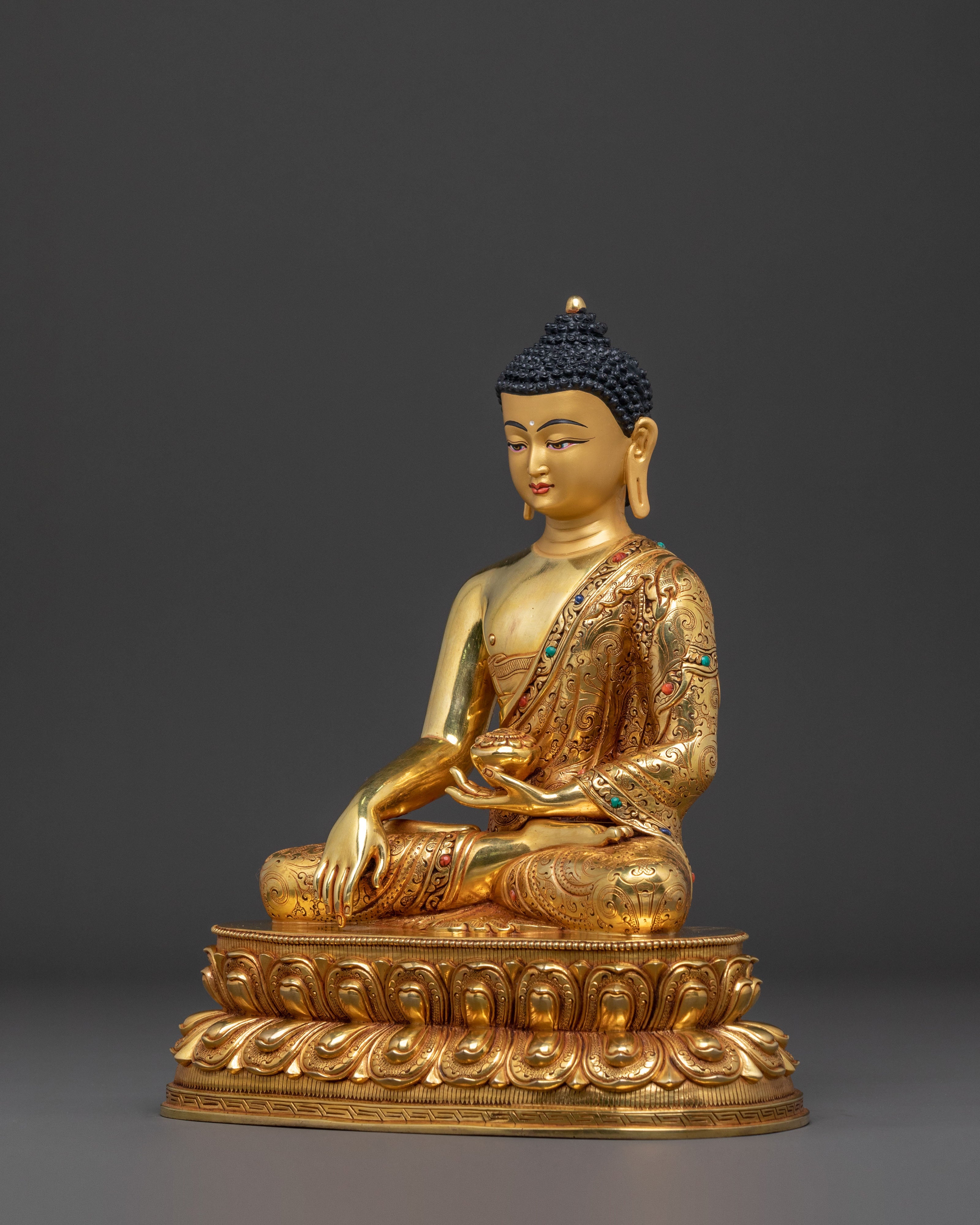 Shakyamuni Buddha Spiritual Golden Figurine