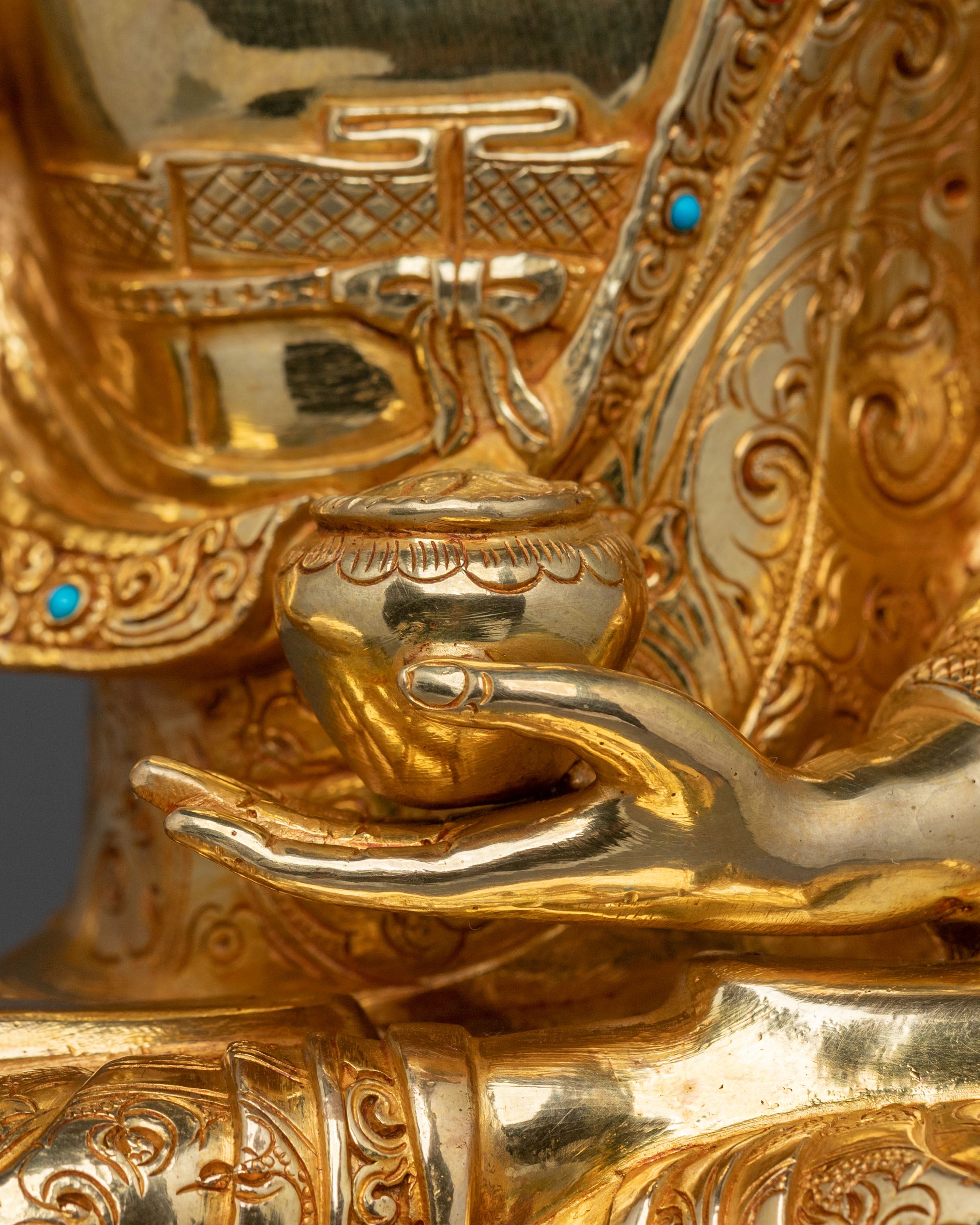 A Traditional Tibetan Shakyamuni Buddha Statue