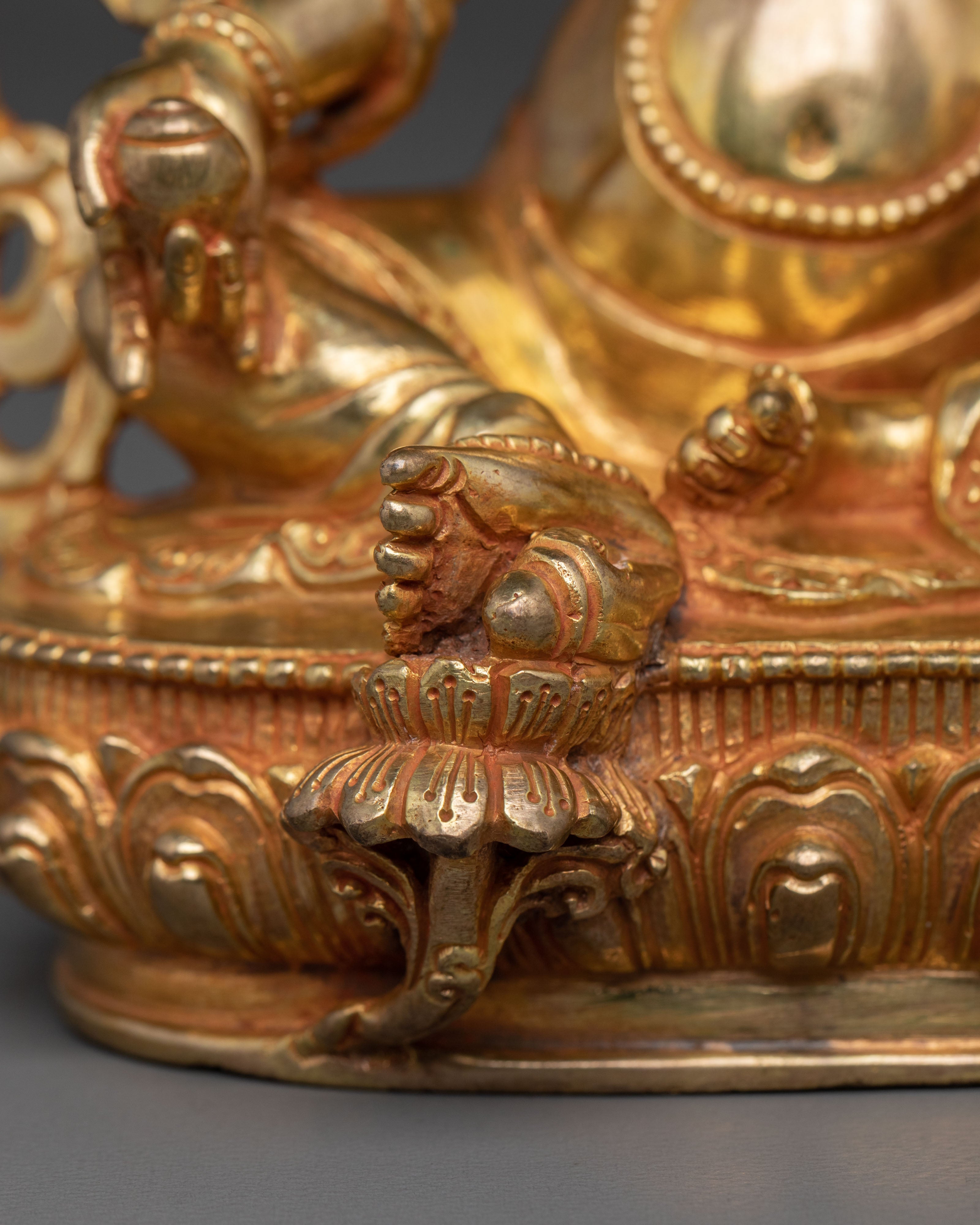 Dzambhala Statue Tibetan Wealth God | Buddhist Deity of Prosperity