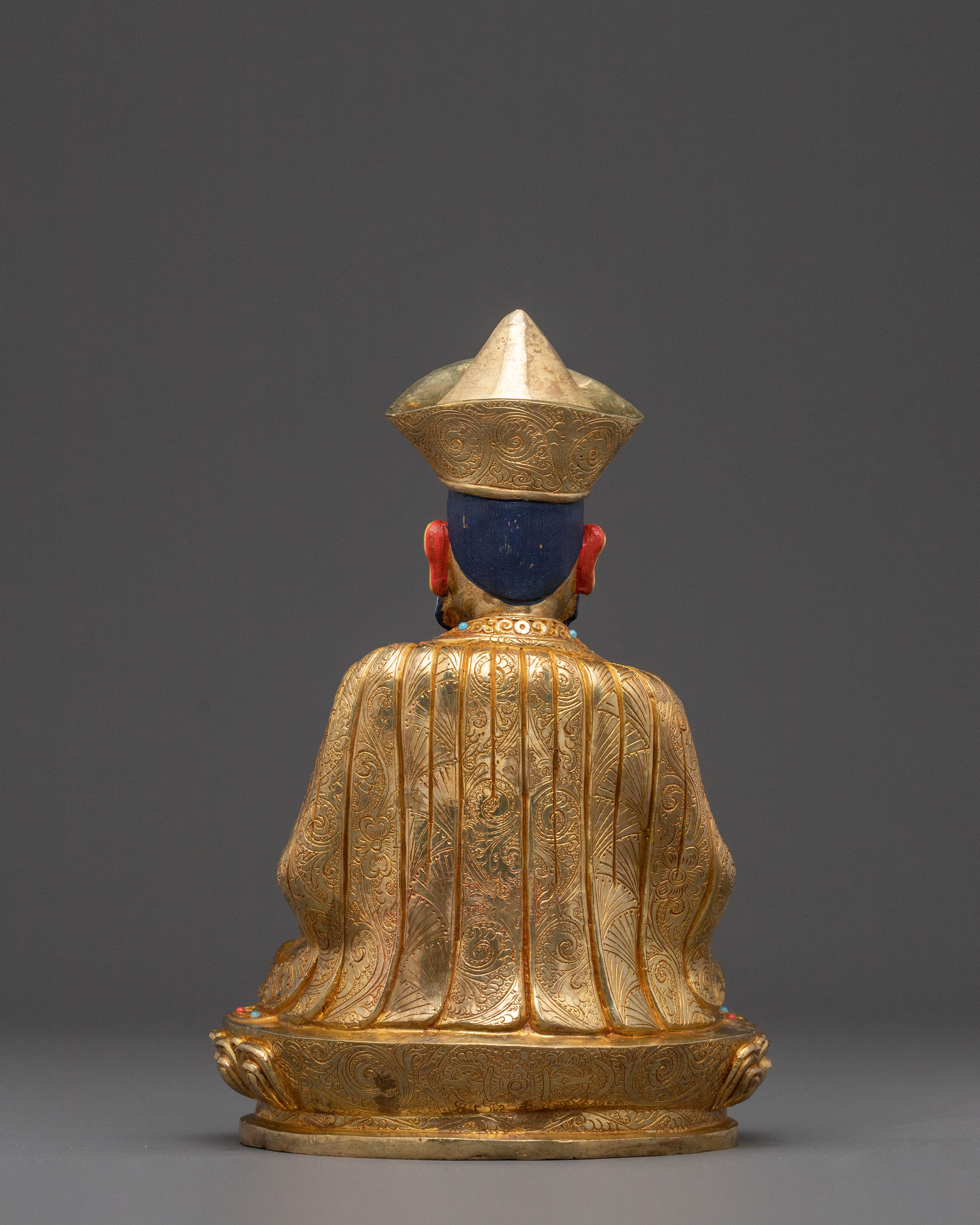 Guru Shapdum Meditation Statue | Exquisite Copper Artistry