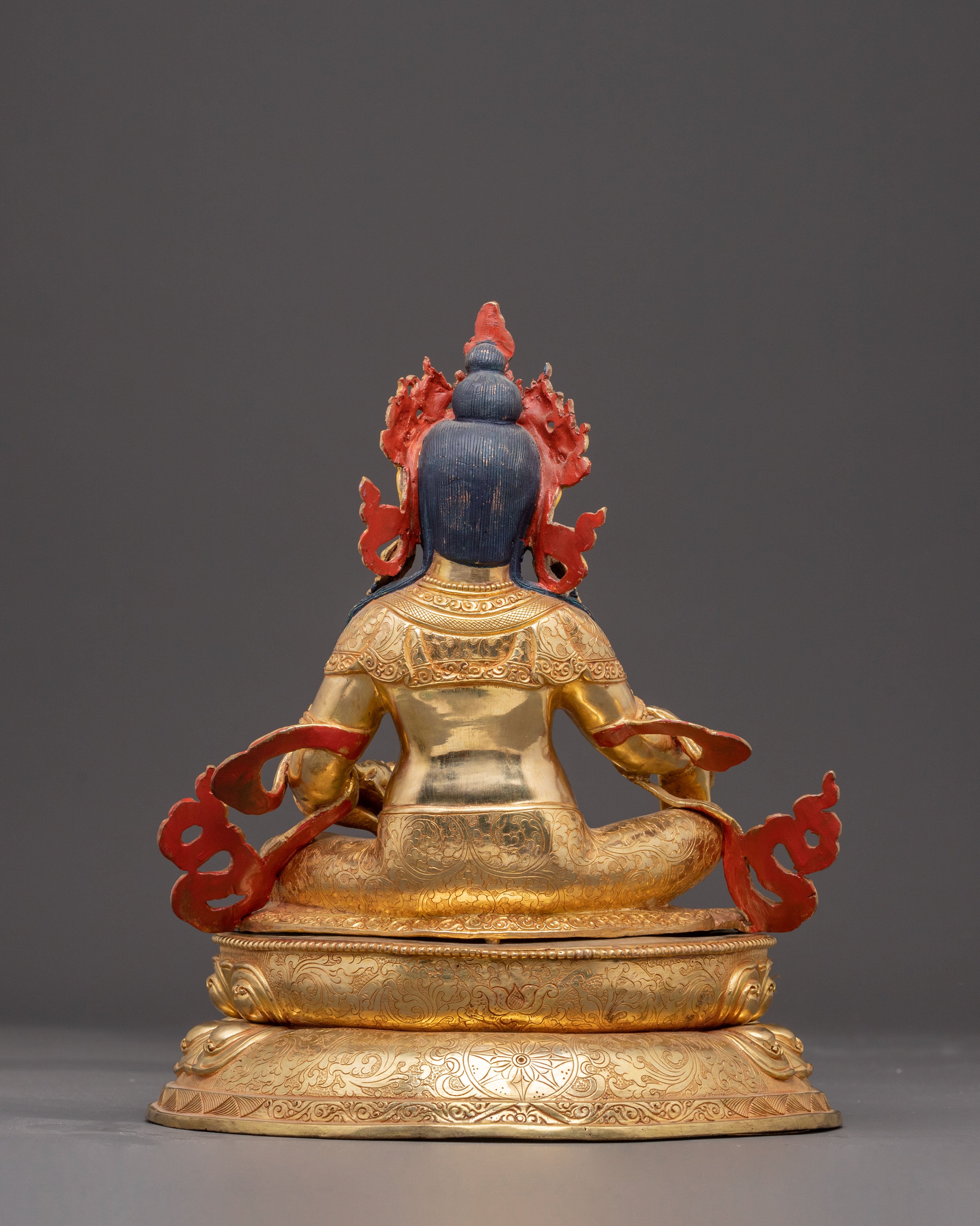 Golden Dzambhala Statue: Spiritual and Wealth Blessings