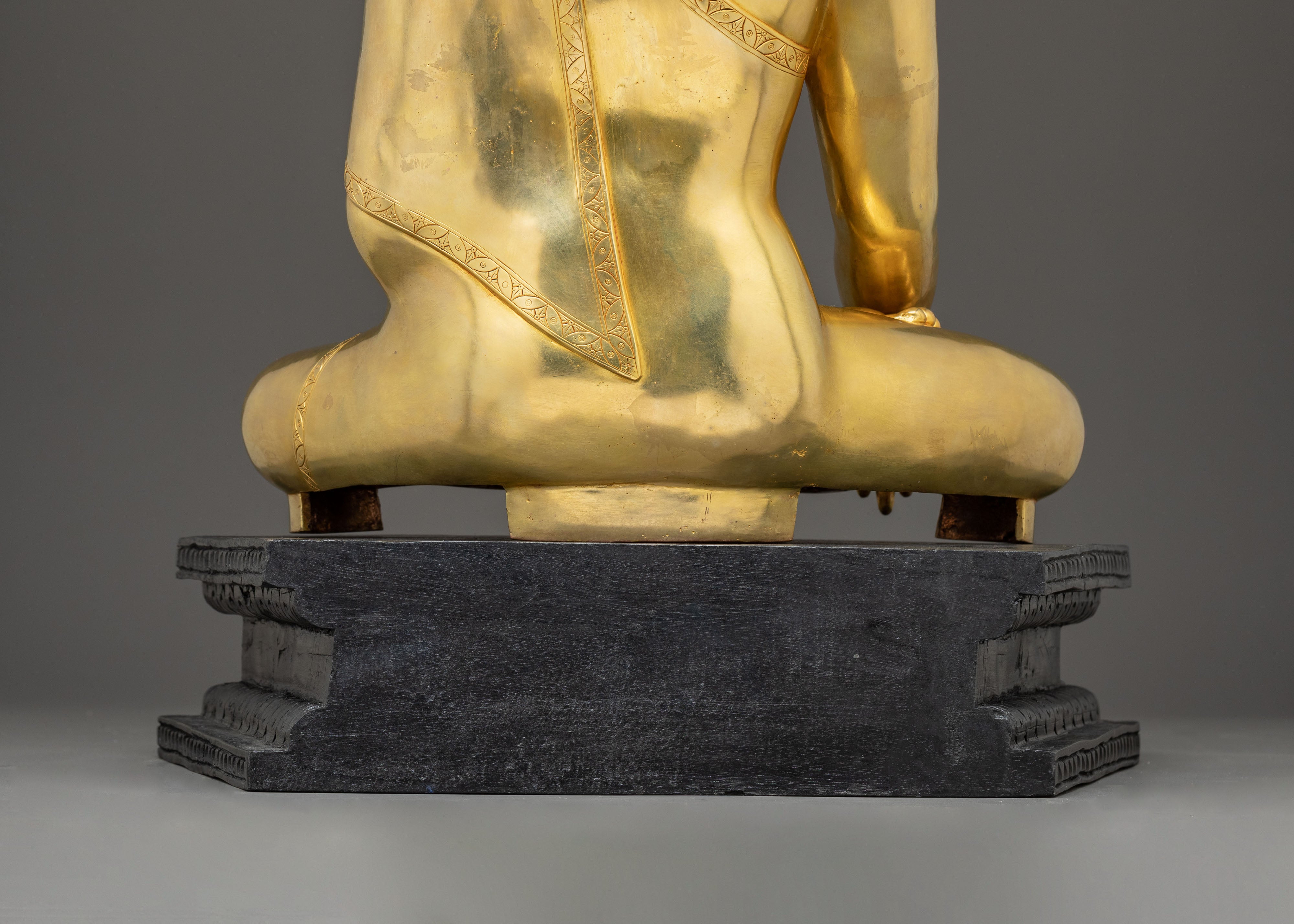 Himalayan Gautama Buddha Handmade Golden Statue | Shakyamuni Buddha Artwork