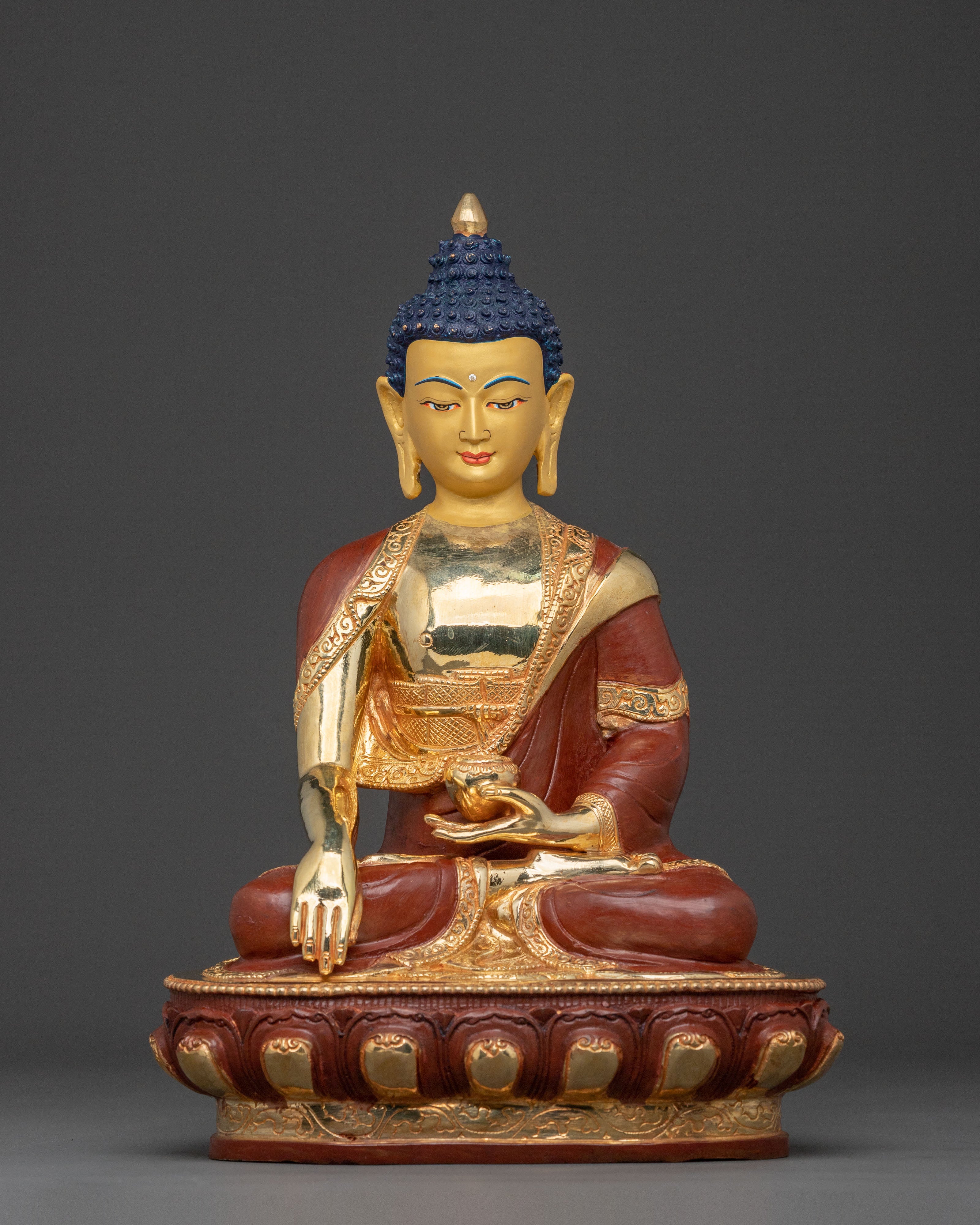 Gautama Buddha Golden Statue |  Sacred Meditation & Altar Decor
