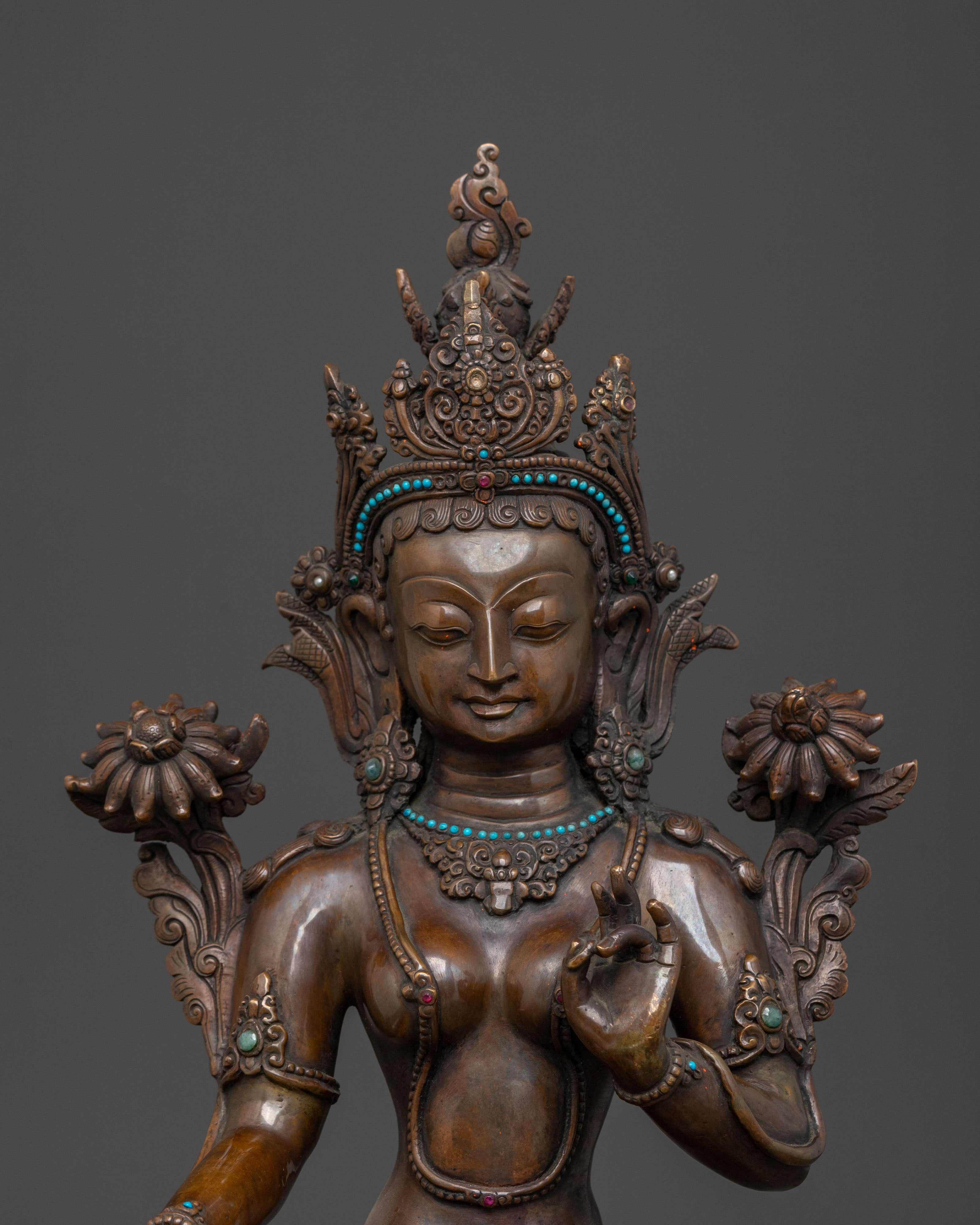 Green Tara Sacred Statue | Spiritual Growth