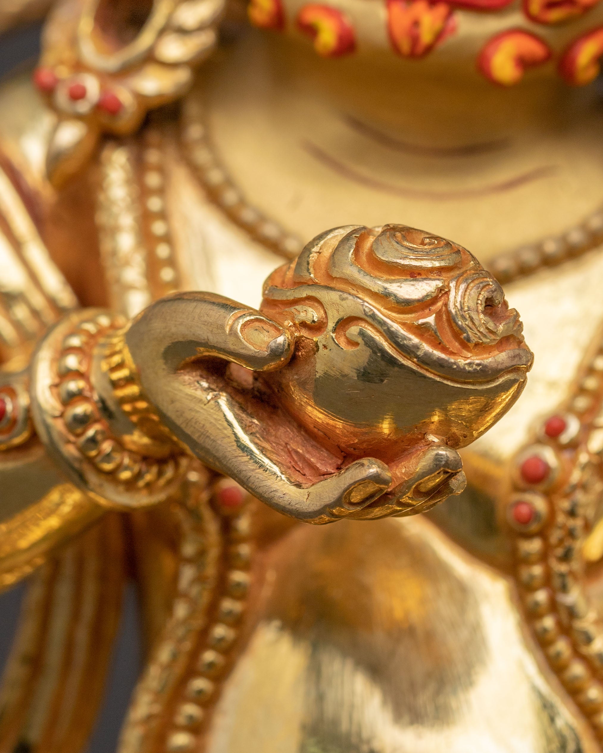 Black Dzambhala Buddhist Statue