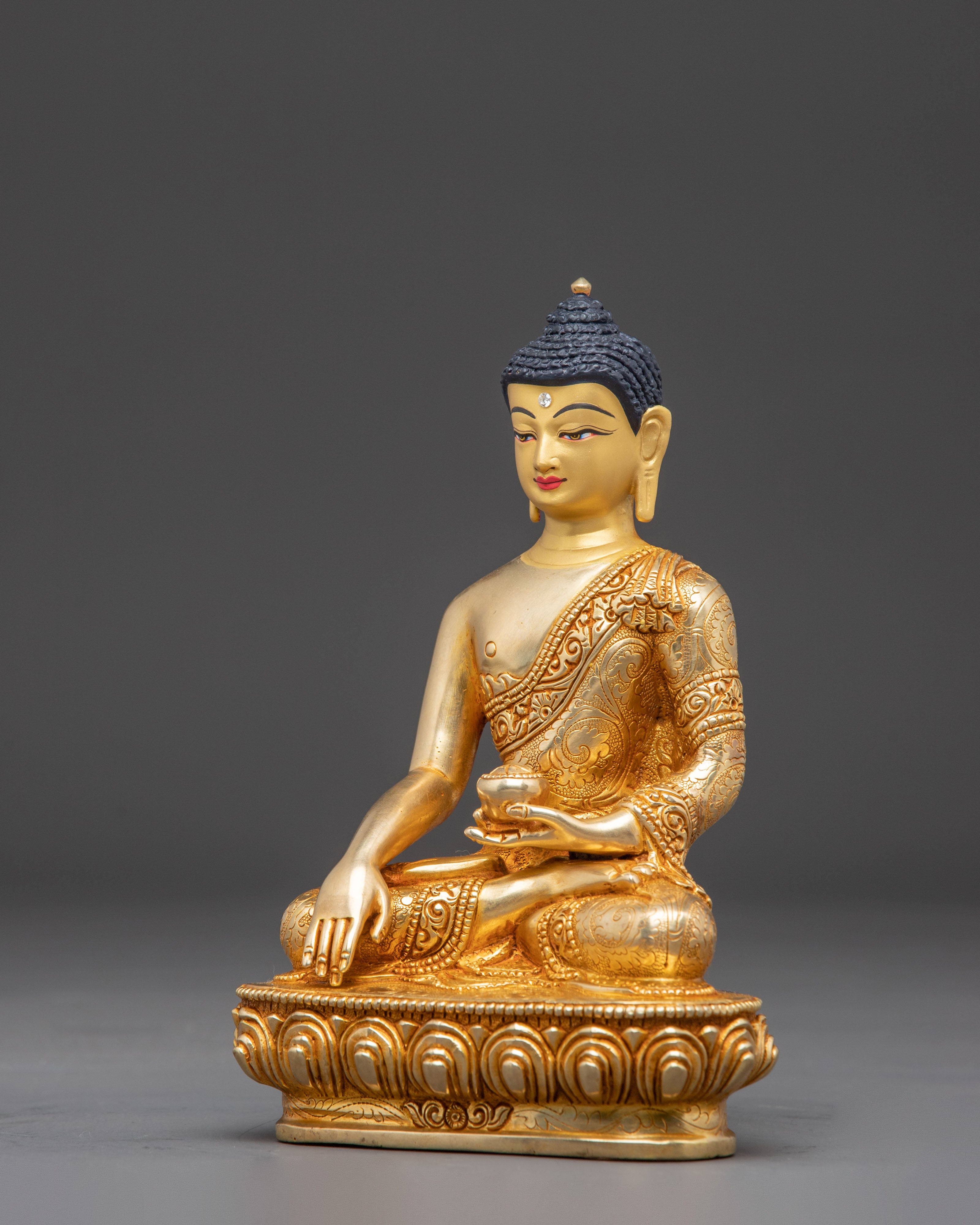 Handmade Radiant Shakyamuni Buddha Statue | Historical Buddha
