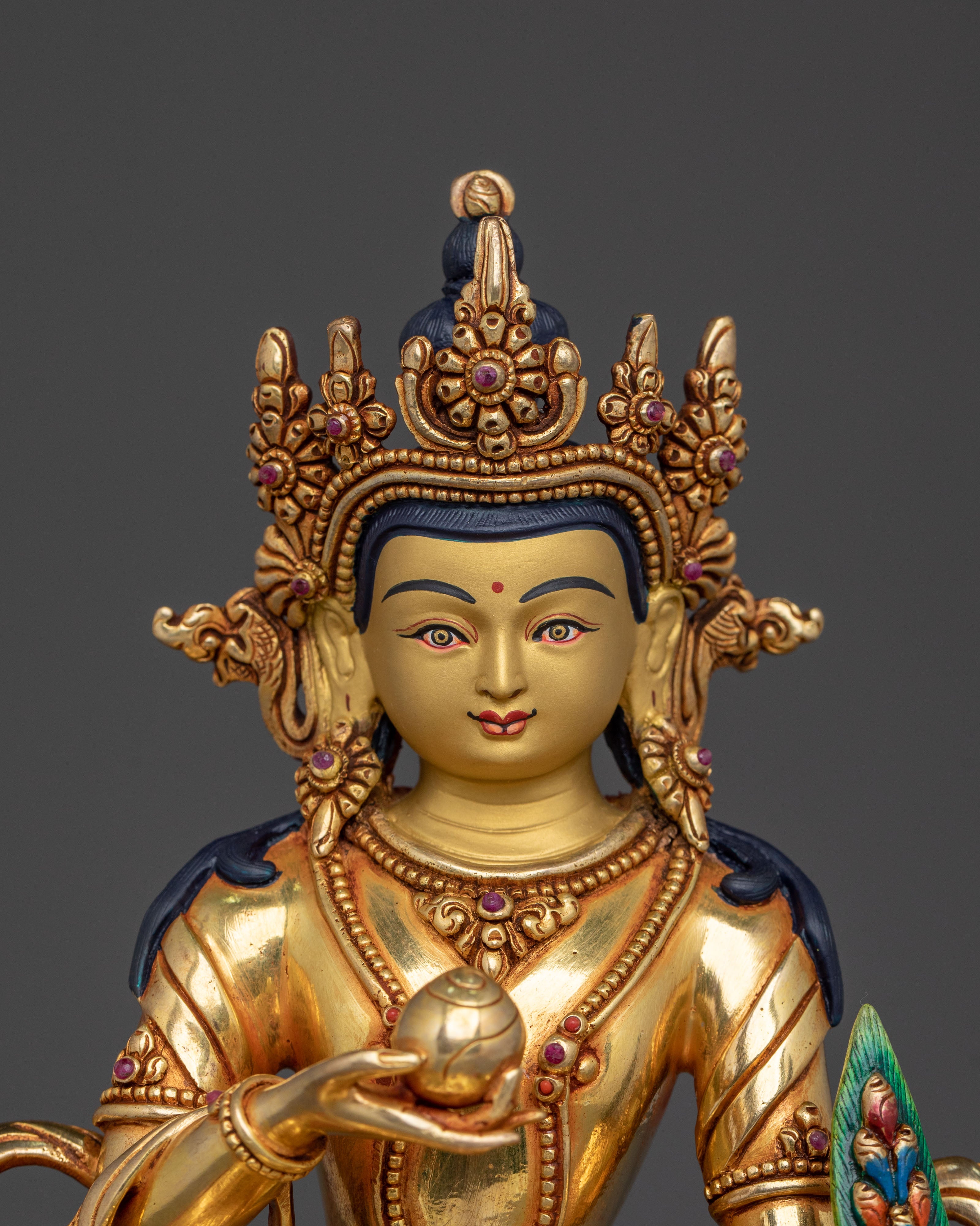 Handcrafted Kshitigarbha Buddhist Statue | Home Decor