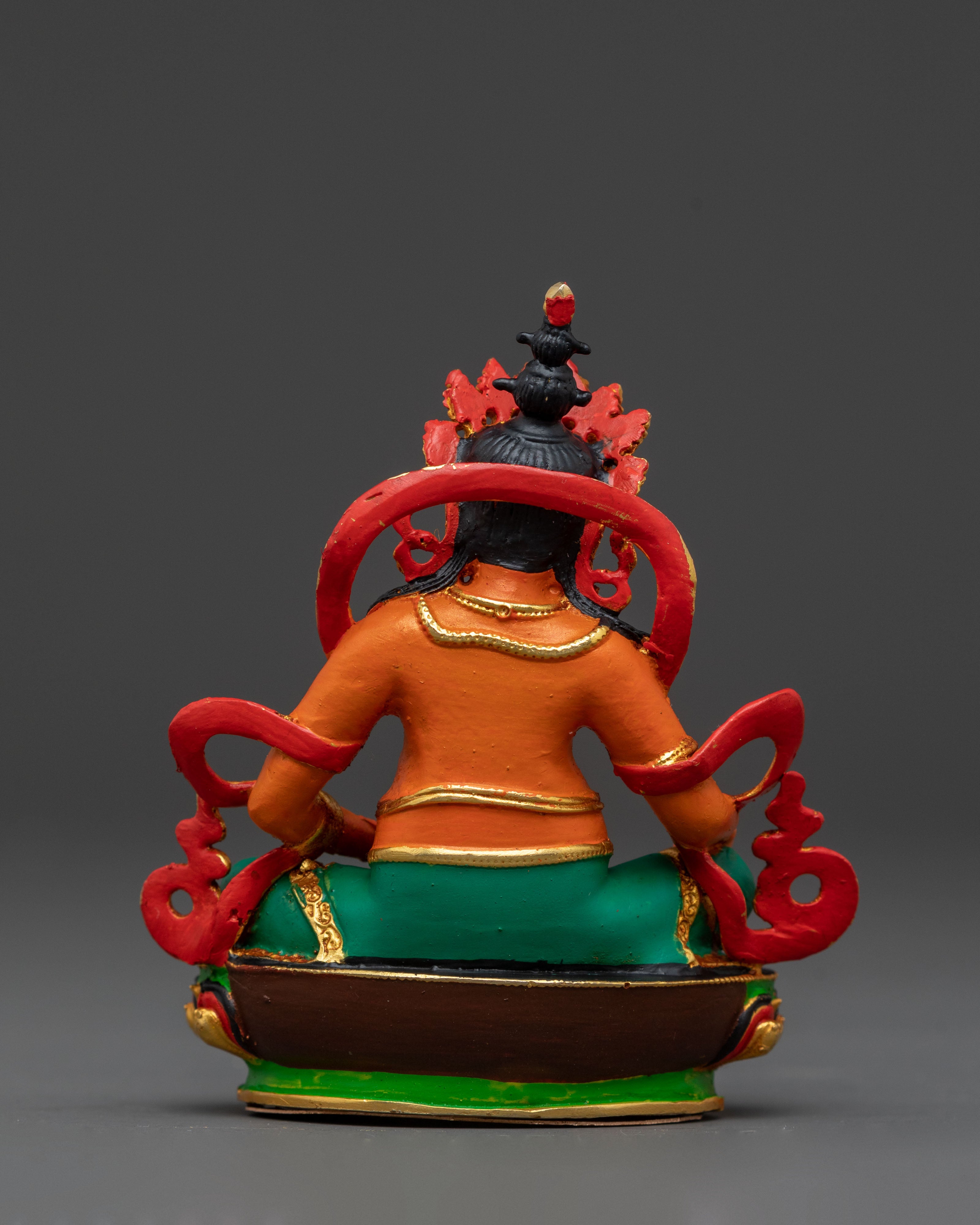 Copper Statue of Wealth Deity Dzambhala – Handcrafted Serenity