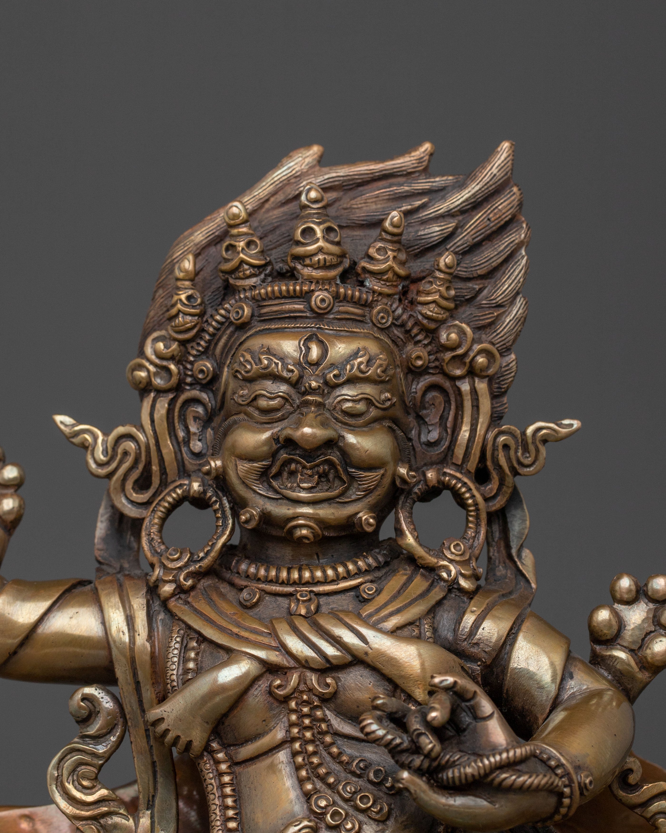 Vajrapani Antique Bronze Statue | Buddhist Protector Sculpture