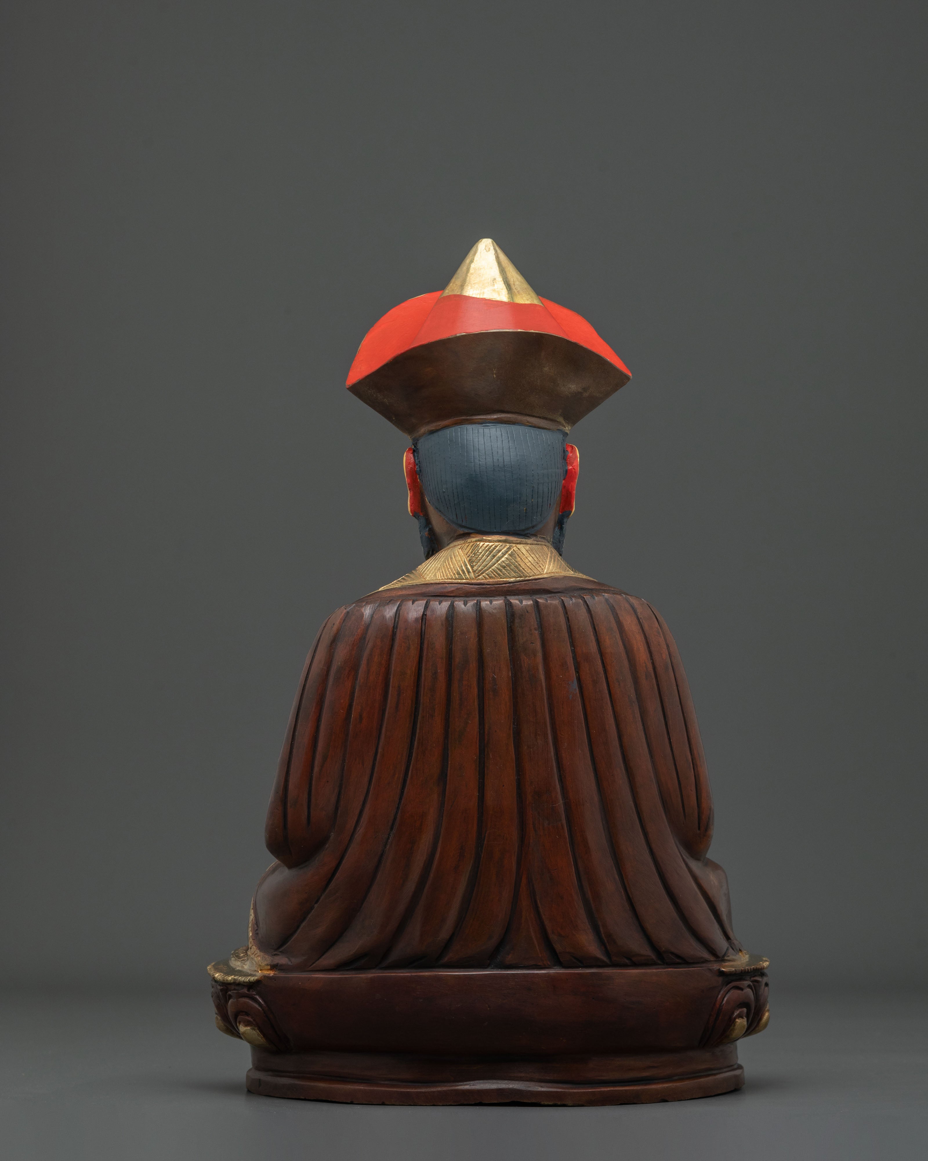 Guru Shapdum 24K Gold Coated Statue | Sacred Copper Artistry