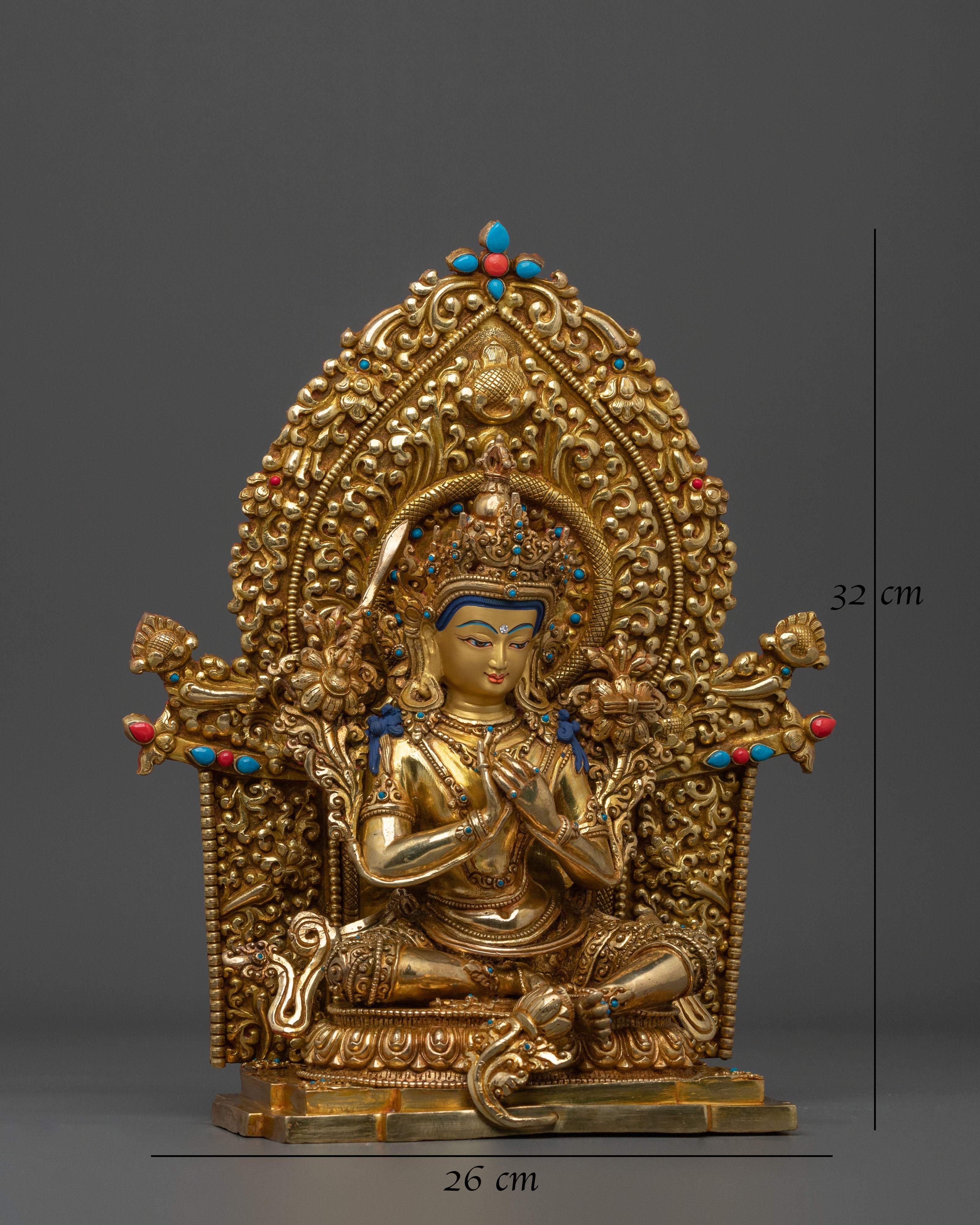 Tikshna Manjushri Sacred Sculpture | Wrathful Bodhisattva of Wisdom