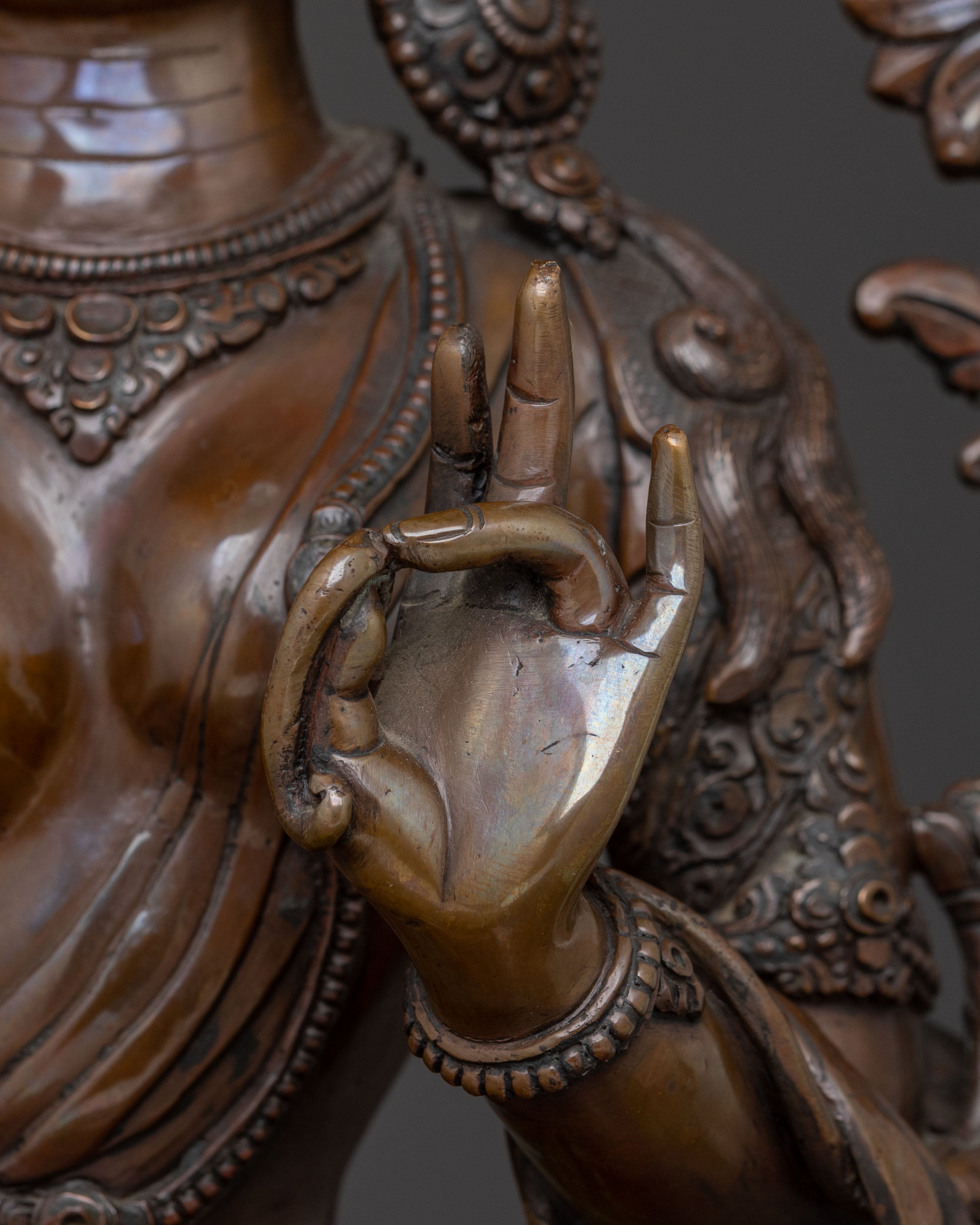 Compassion Green Tara Statue | Altar Decor